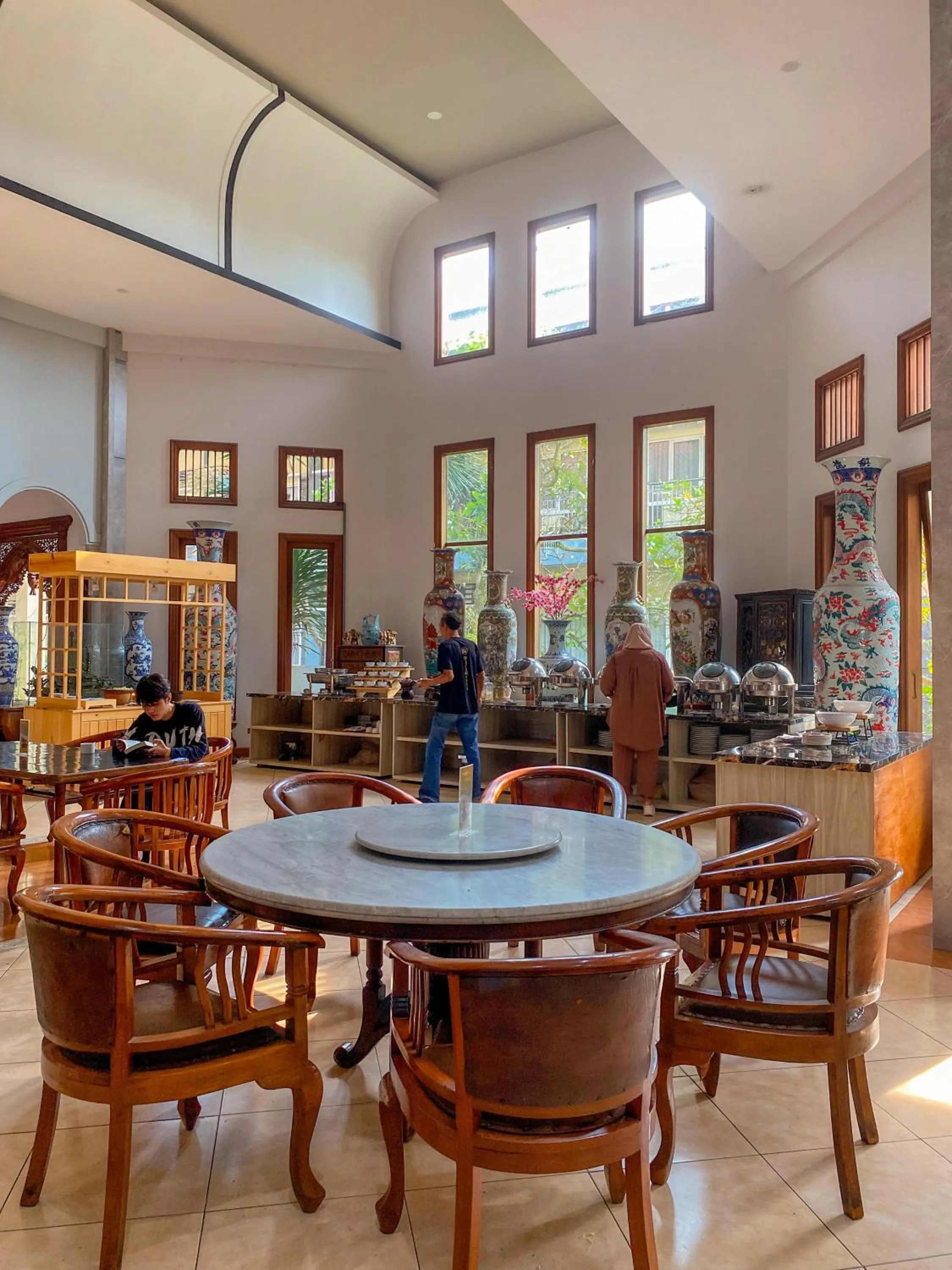 Breakfast in Front One Resort Indraloka Temanggung