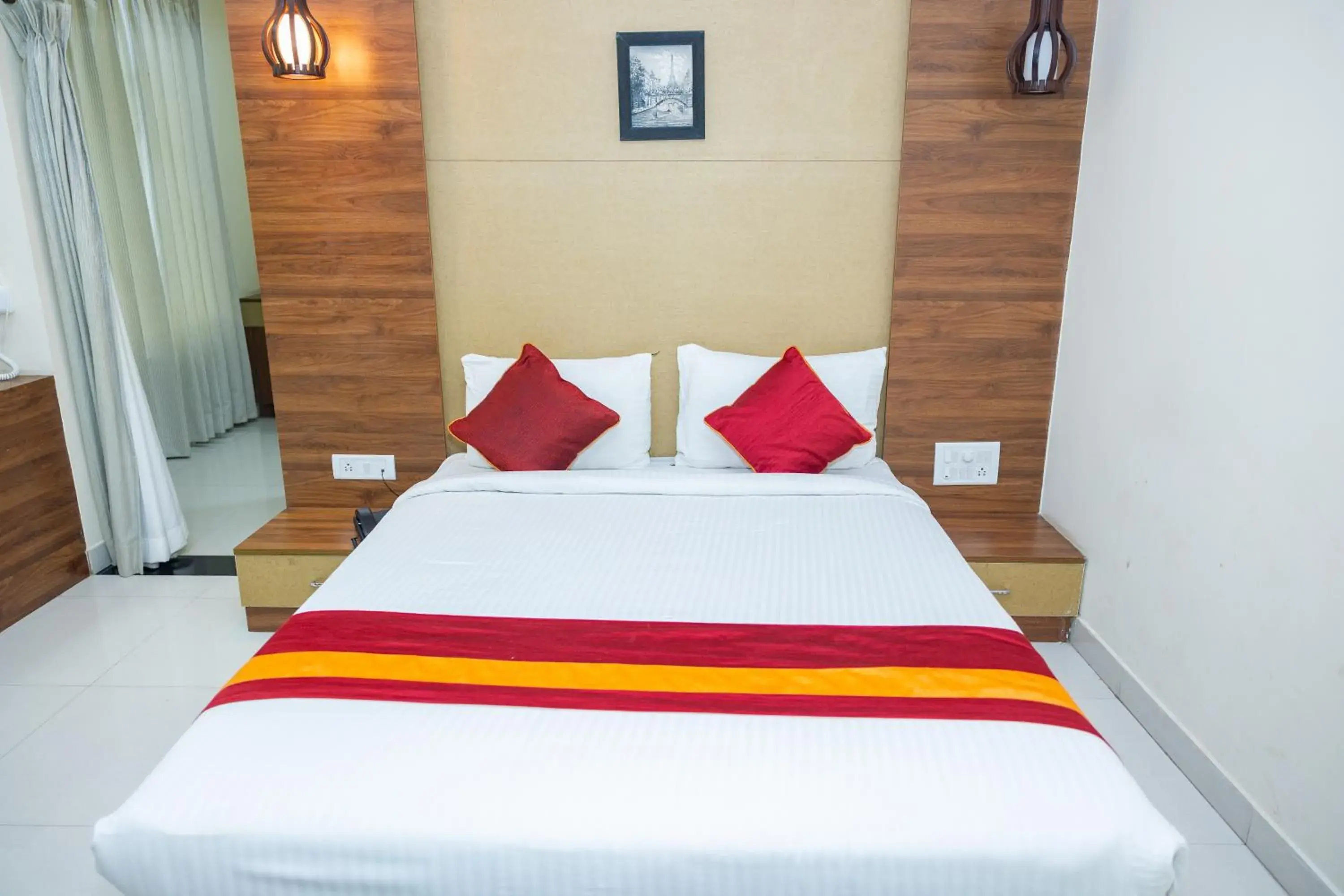 Bed in Ishwerya Suites Bed in Ishwerya Suites