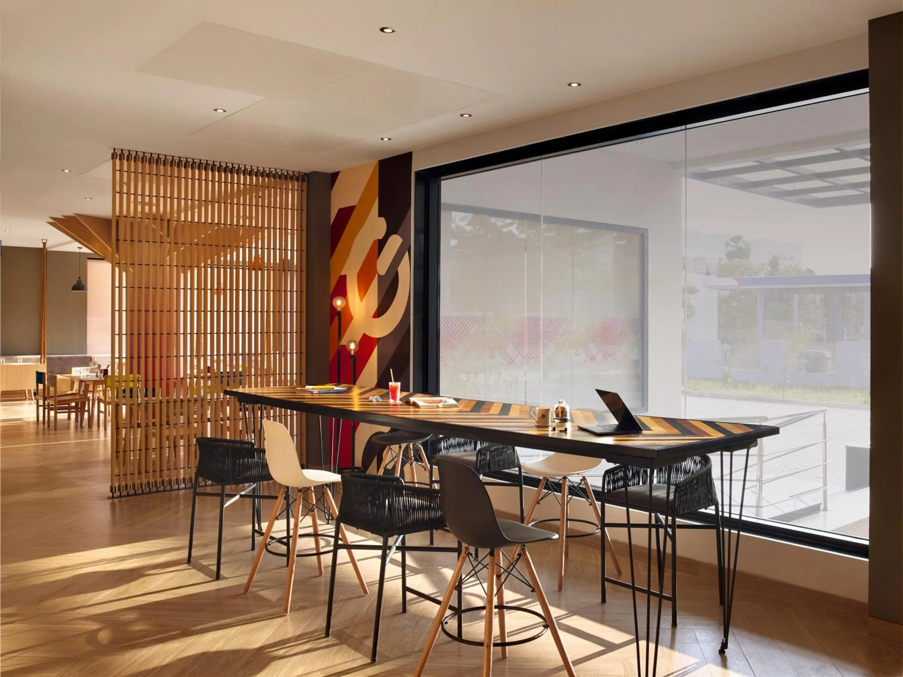 Seating area in Ginger Chennai OMR