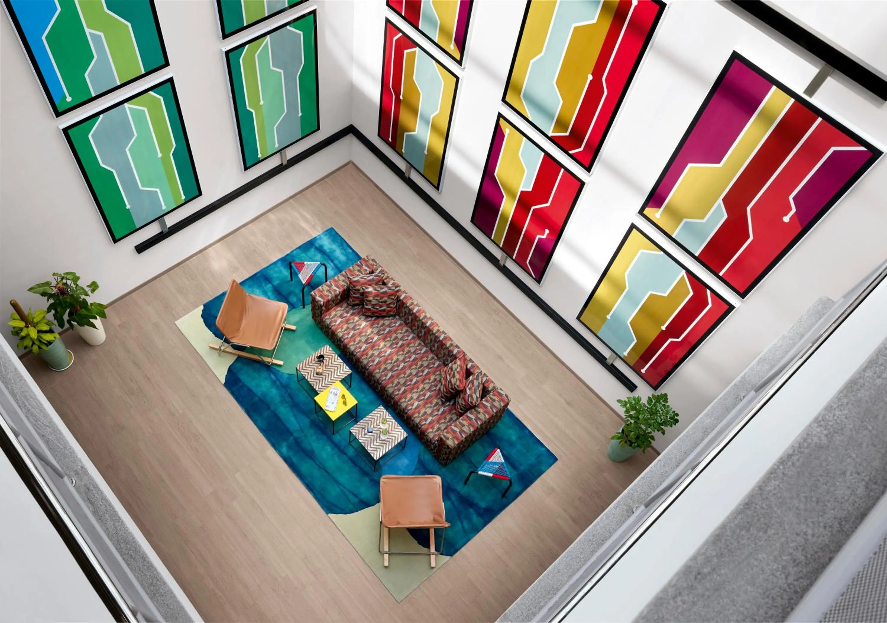 Seating area in Ginger Chennai OMR