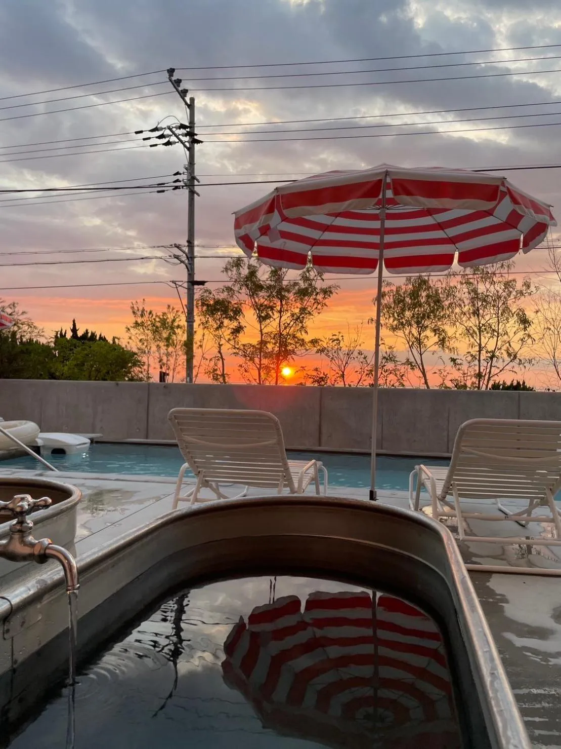 sunbed in KAMOME SLOW HOTEL the COMPACT