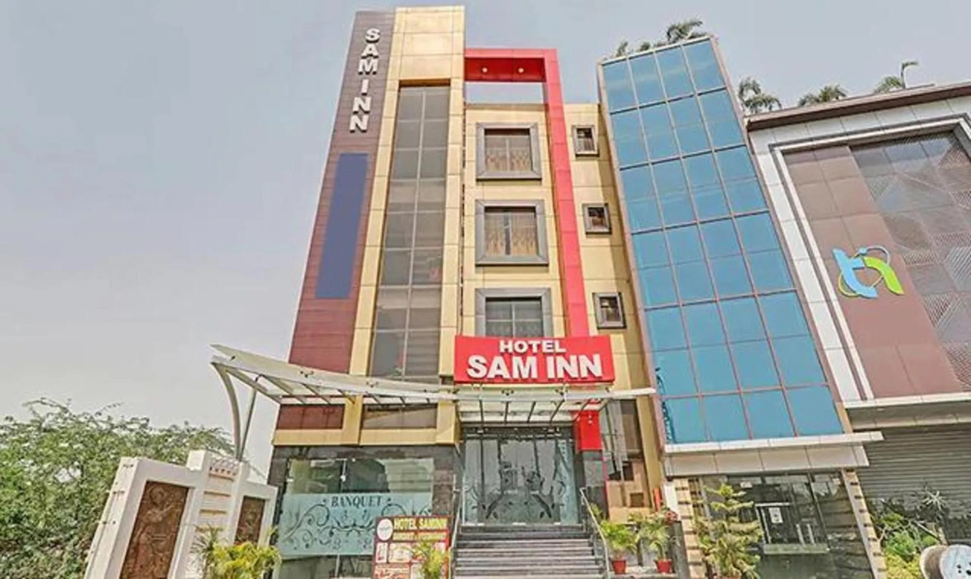 Property building in FabHotel Sam Inn