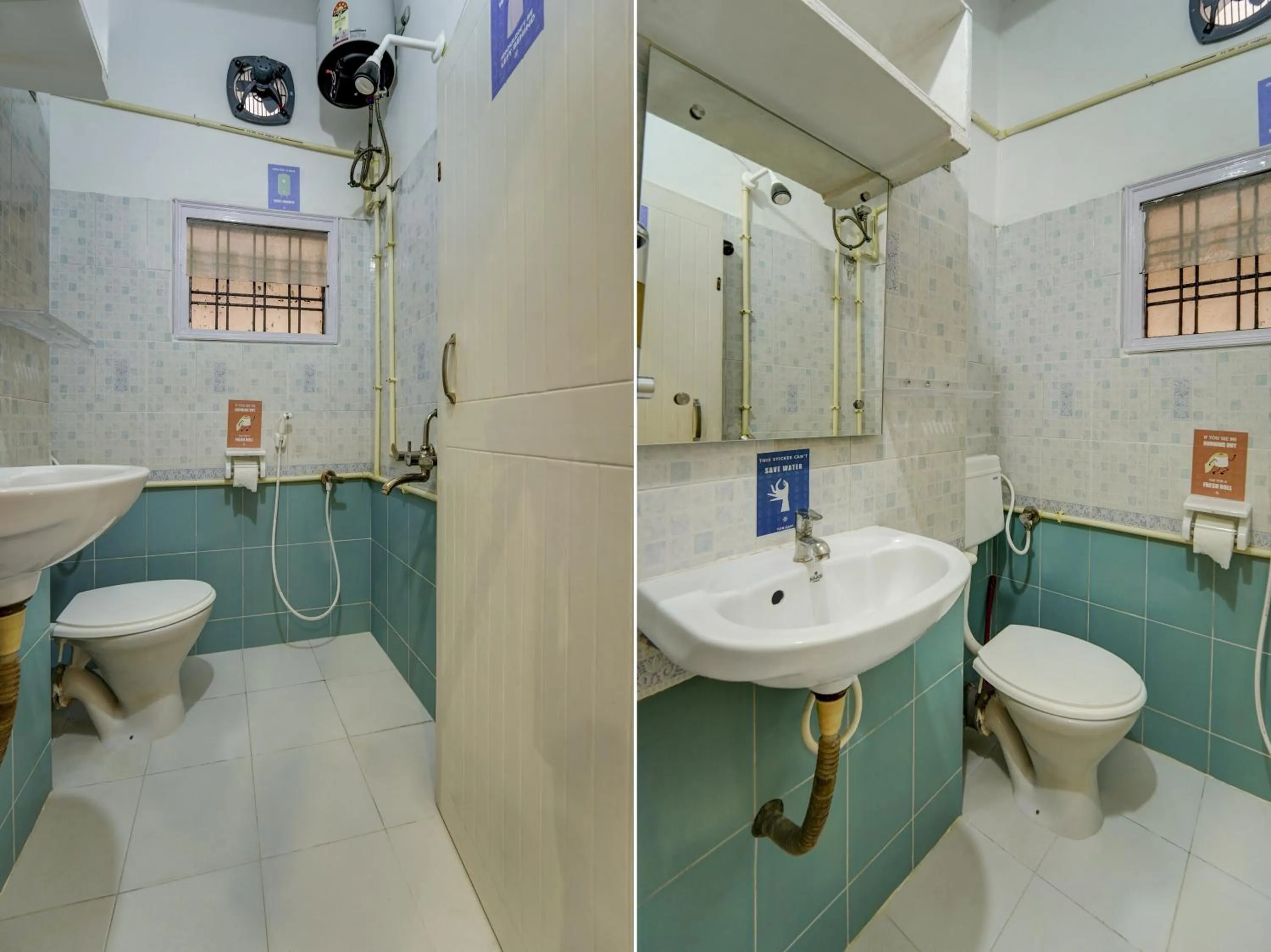 Shower in Zostel Hyderabad