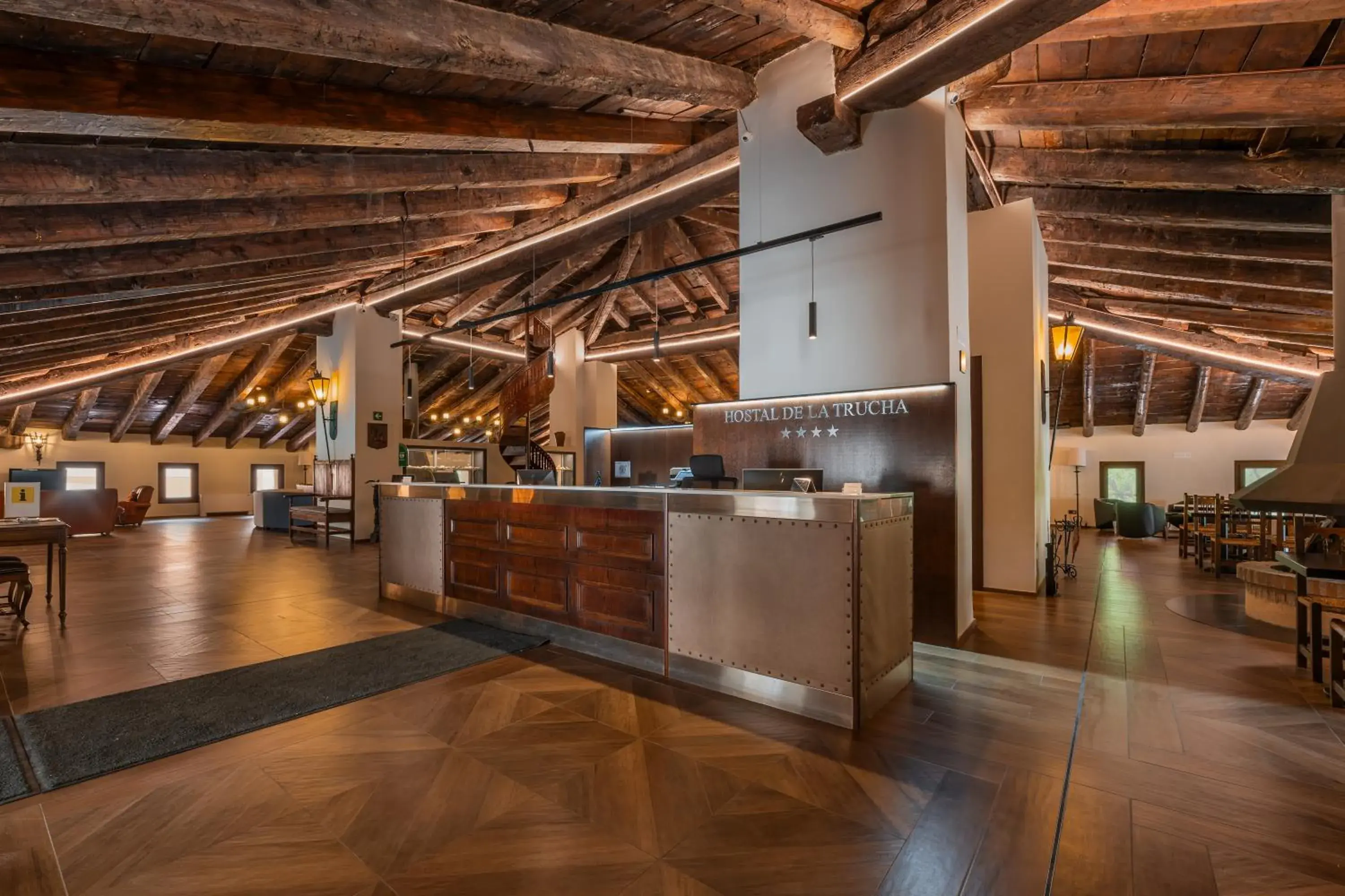 Lobby or reception in Hotel de La Trucha Lobby or reception in Hotel de La Trucha