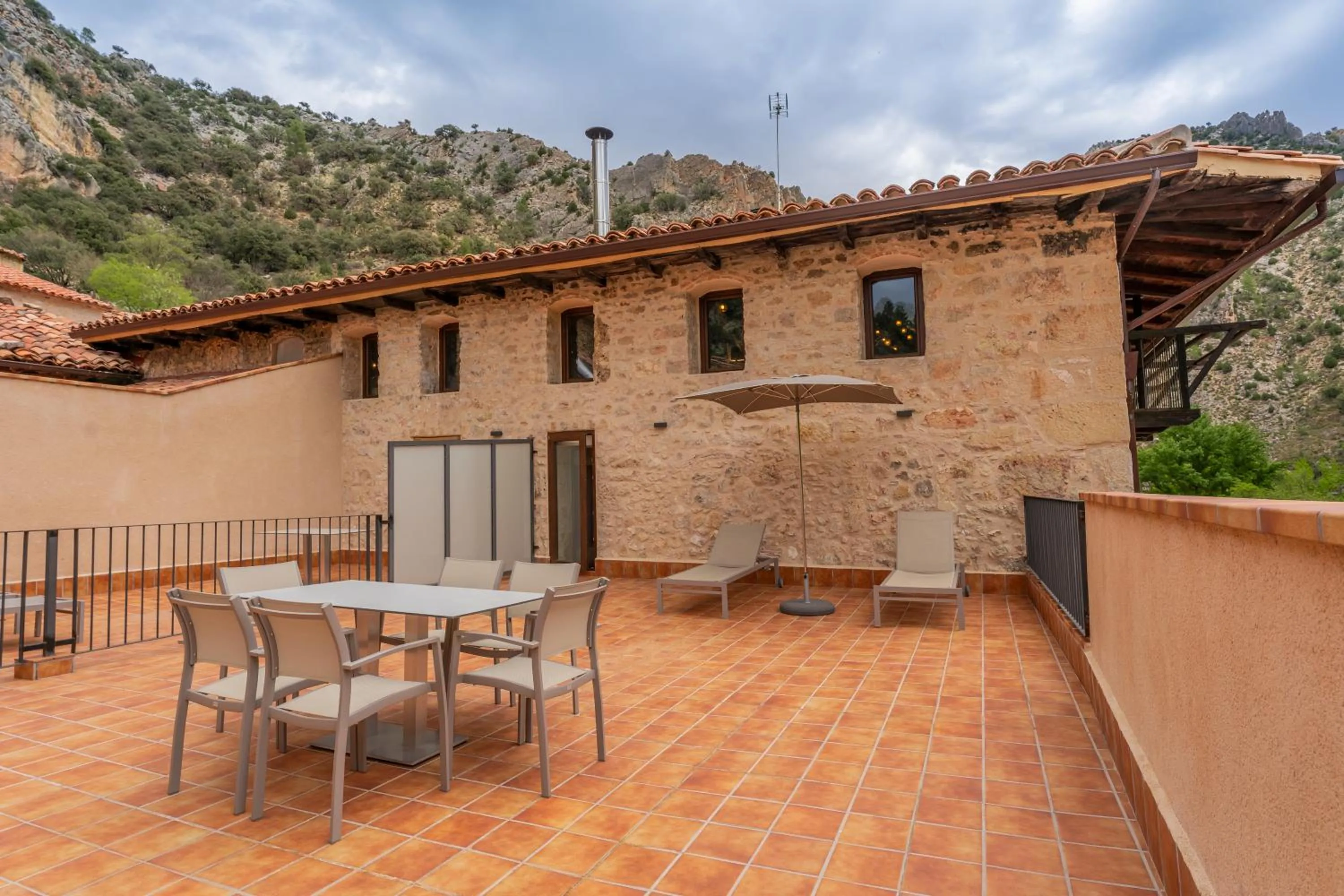 Balcony/Terrace in Hotel de La Trucha