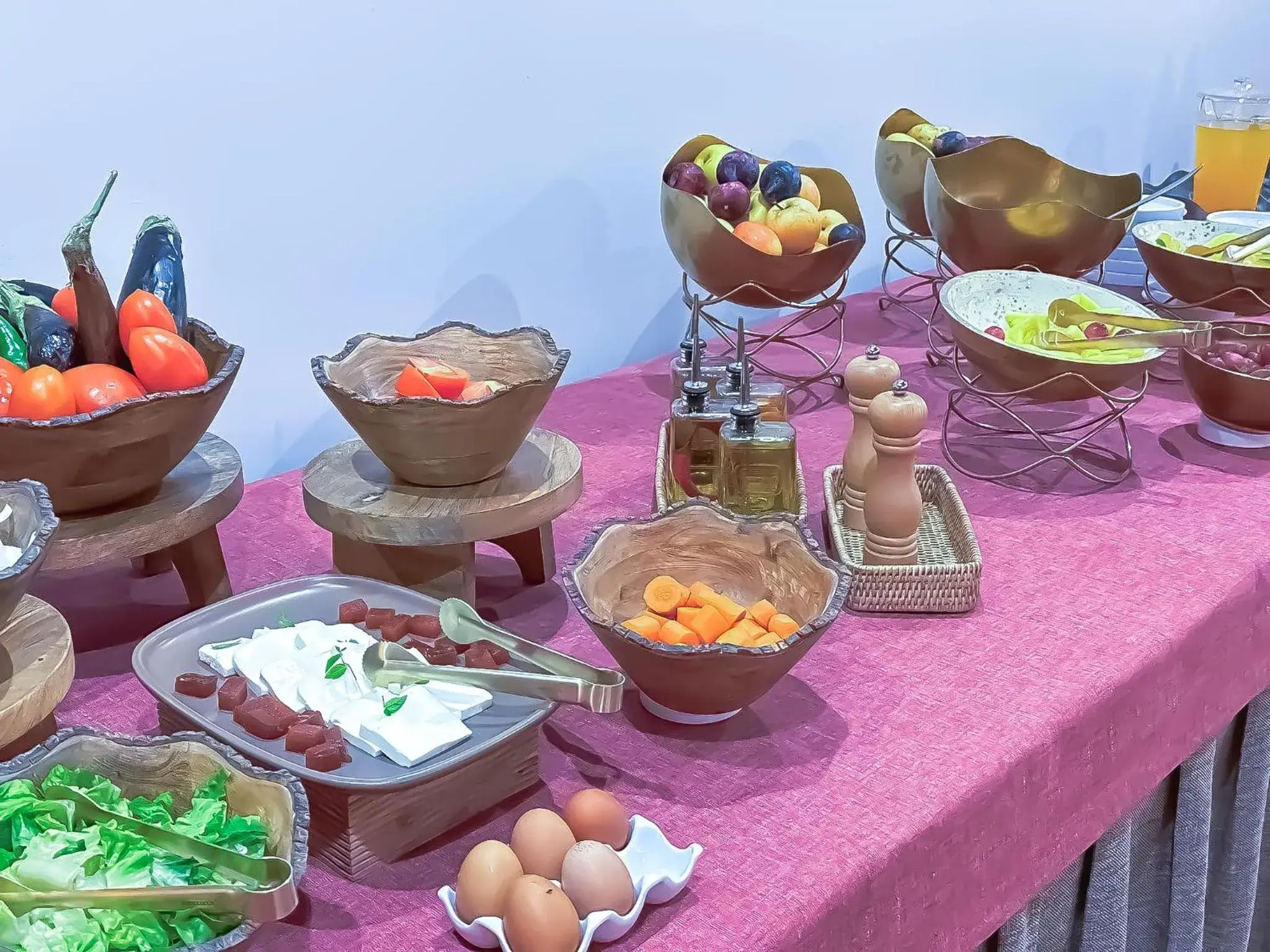 Buffet breakfast in Hotel de La Trucha Buffet breakfast in Hotel de La Trucha