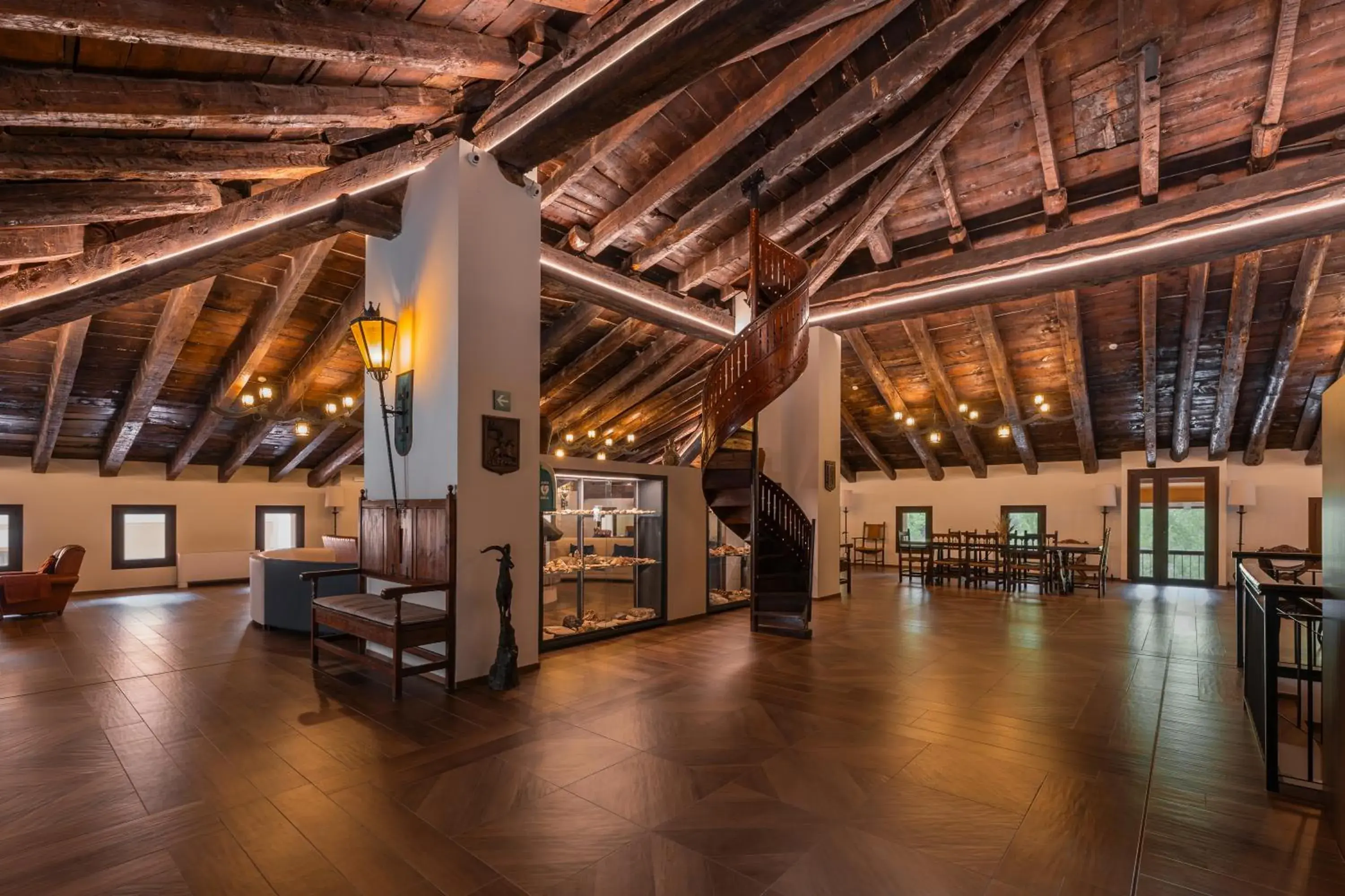 Lobby or reception in Hotel de La Trucha Lobby or reception in Hotel de La Trucha