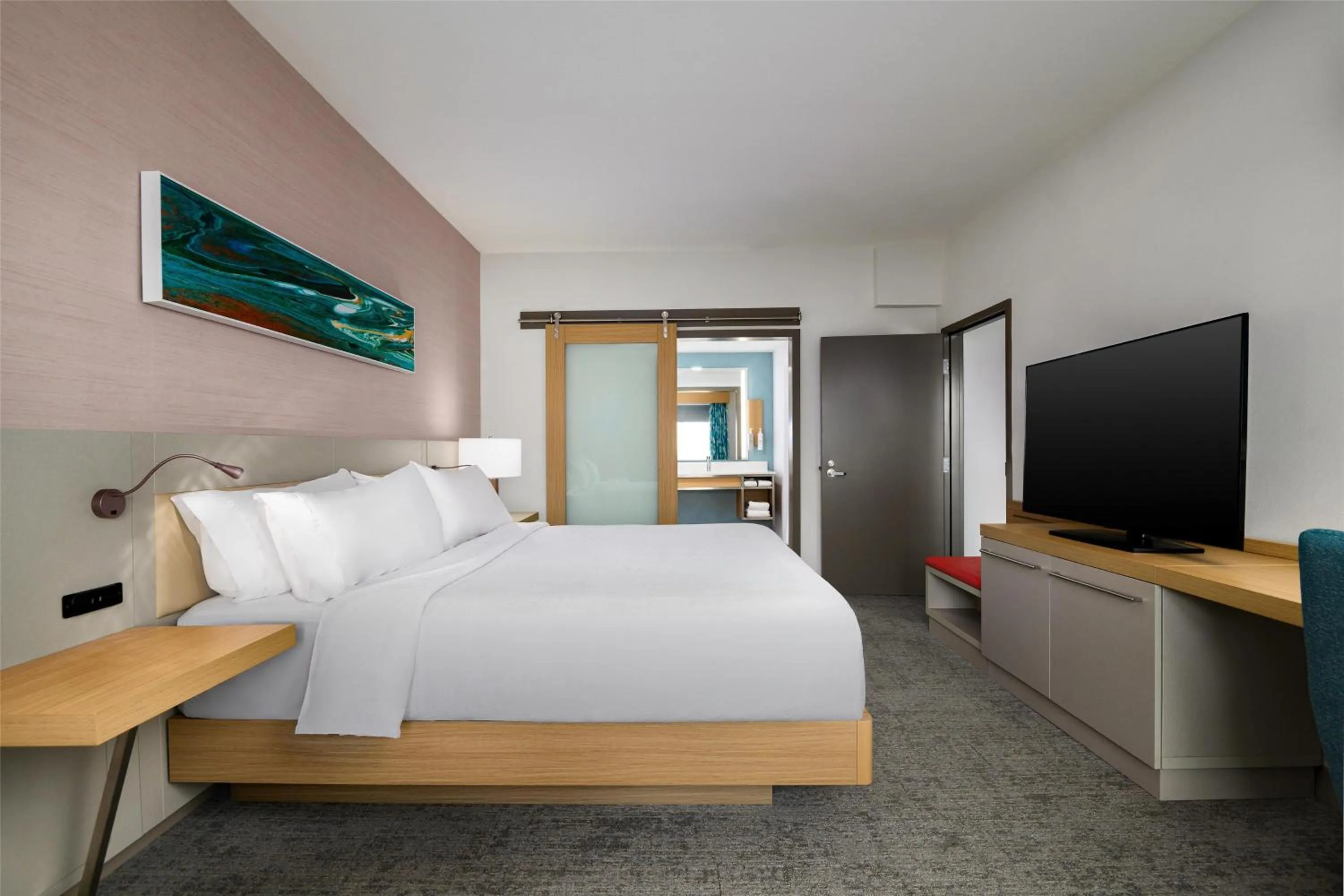 Bed in Hilton Garden Inn Orlando I-4 Millenia Blvd Mall