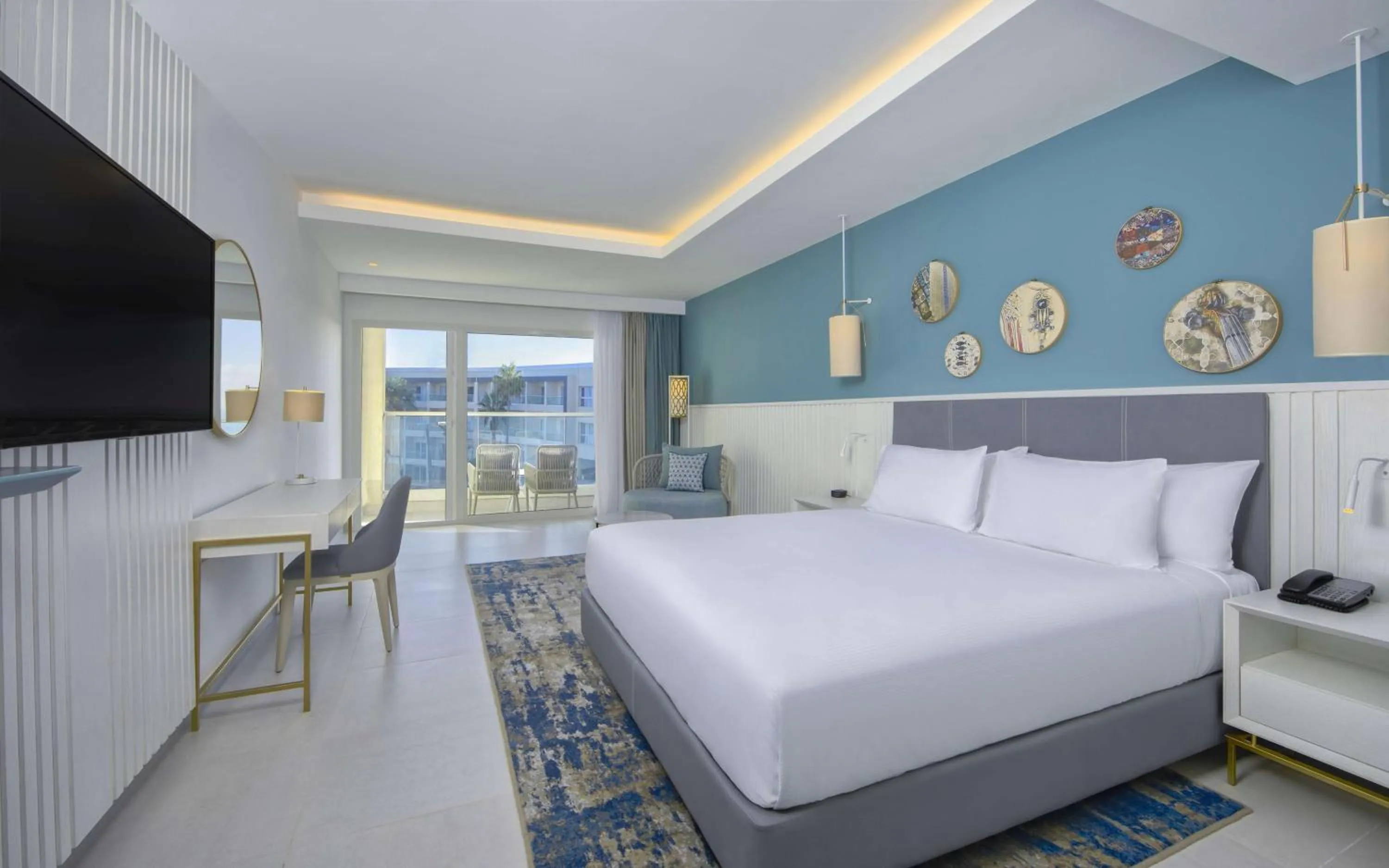 Bedroom, Bed in Hilton Skanes Monastir Beach Resort