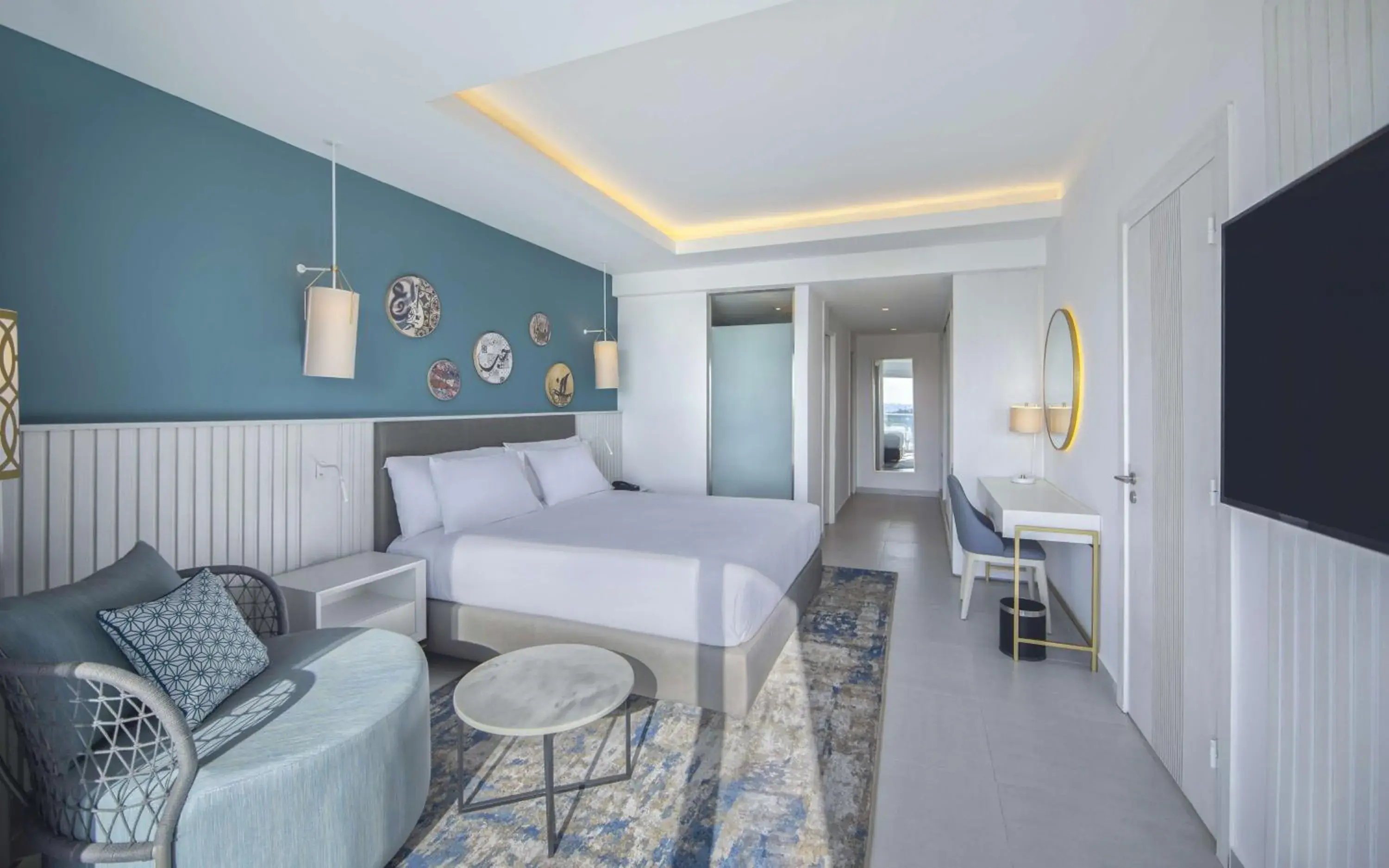 Bedroom, Bed in Hilton Skanes Monastir Beach Resort Bedroom, Bed in Hilton Skanes Monastir Beach Resort