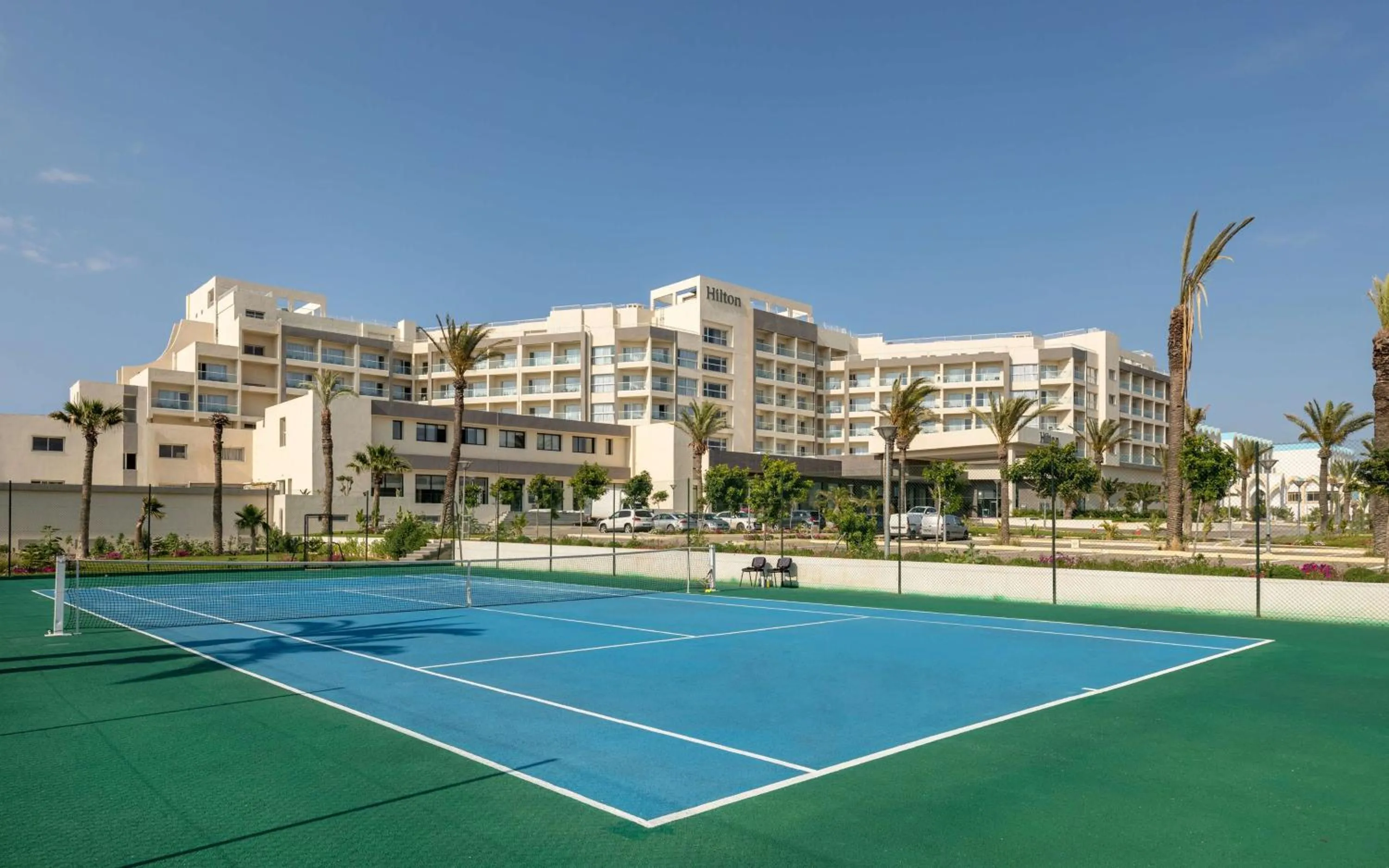Tennis court in Hilton Skanes Monastir Beach Resort