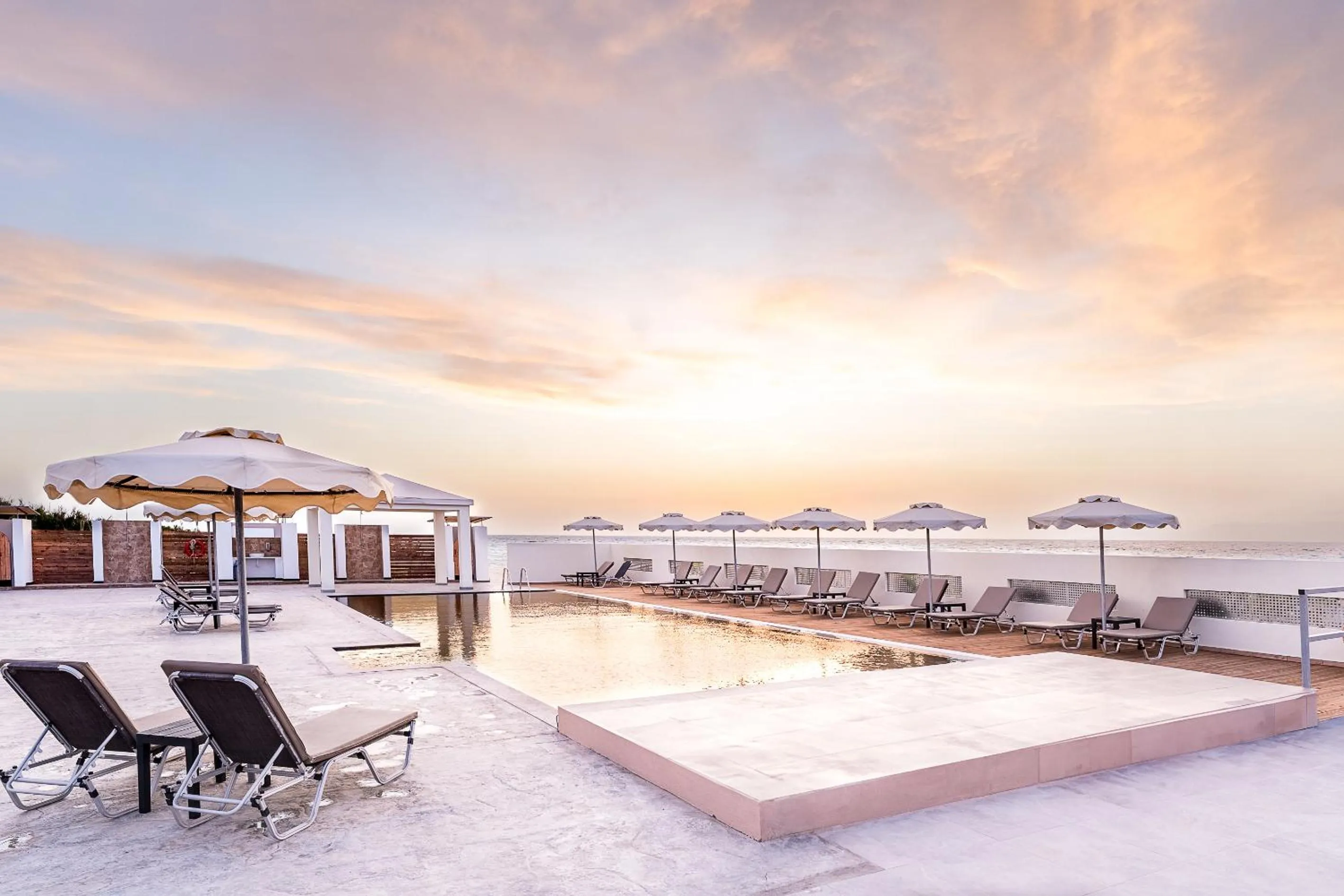 Sunset in Viva Tourismo Resort (naturist club)