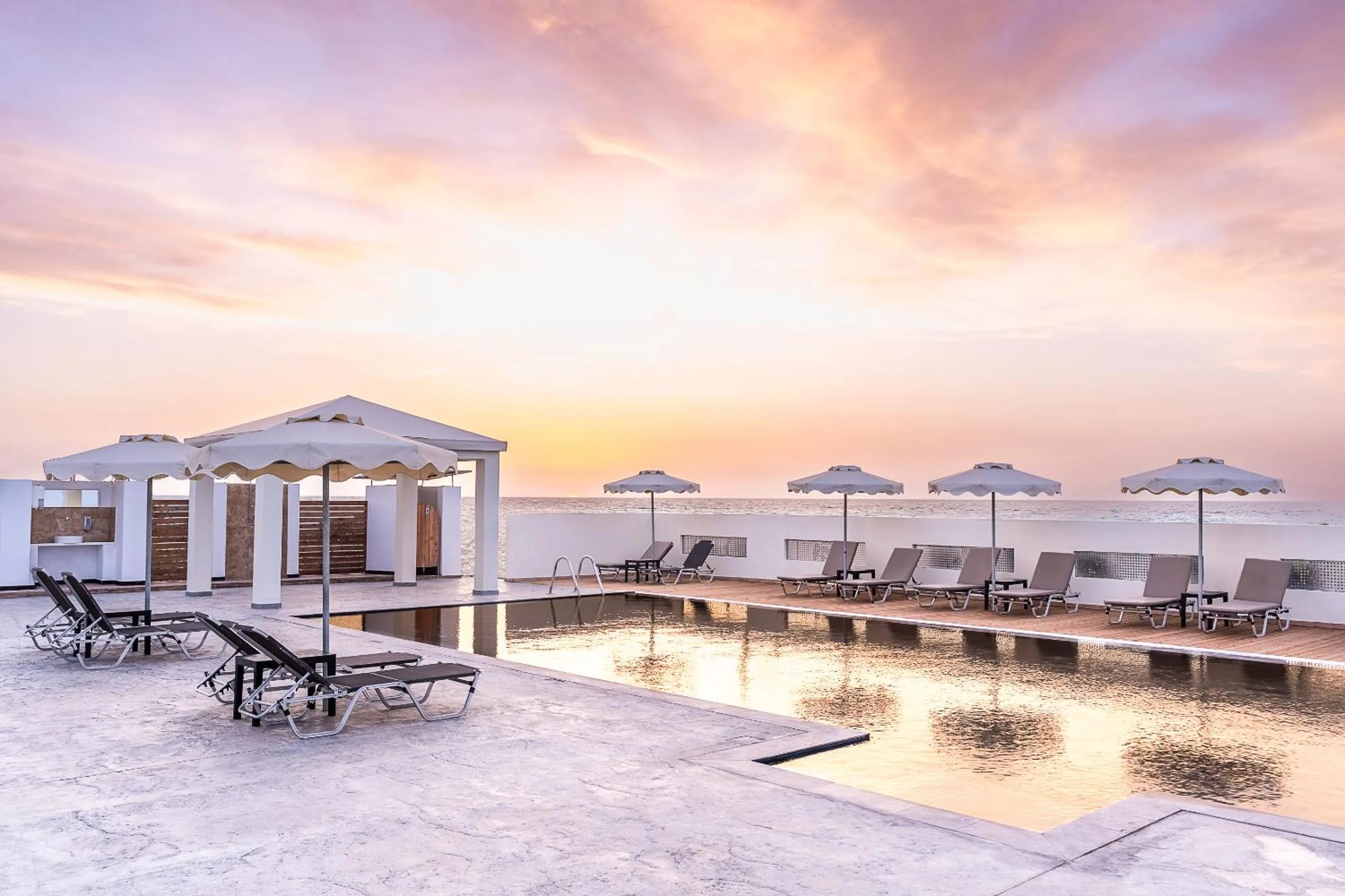 Sunset in Viva Tourismo Resort (naturist club)