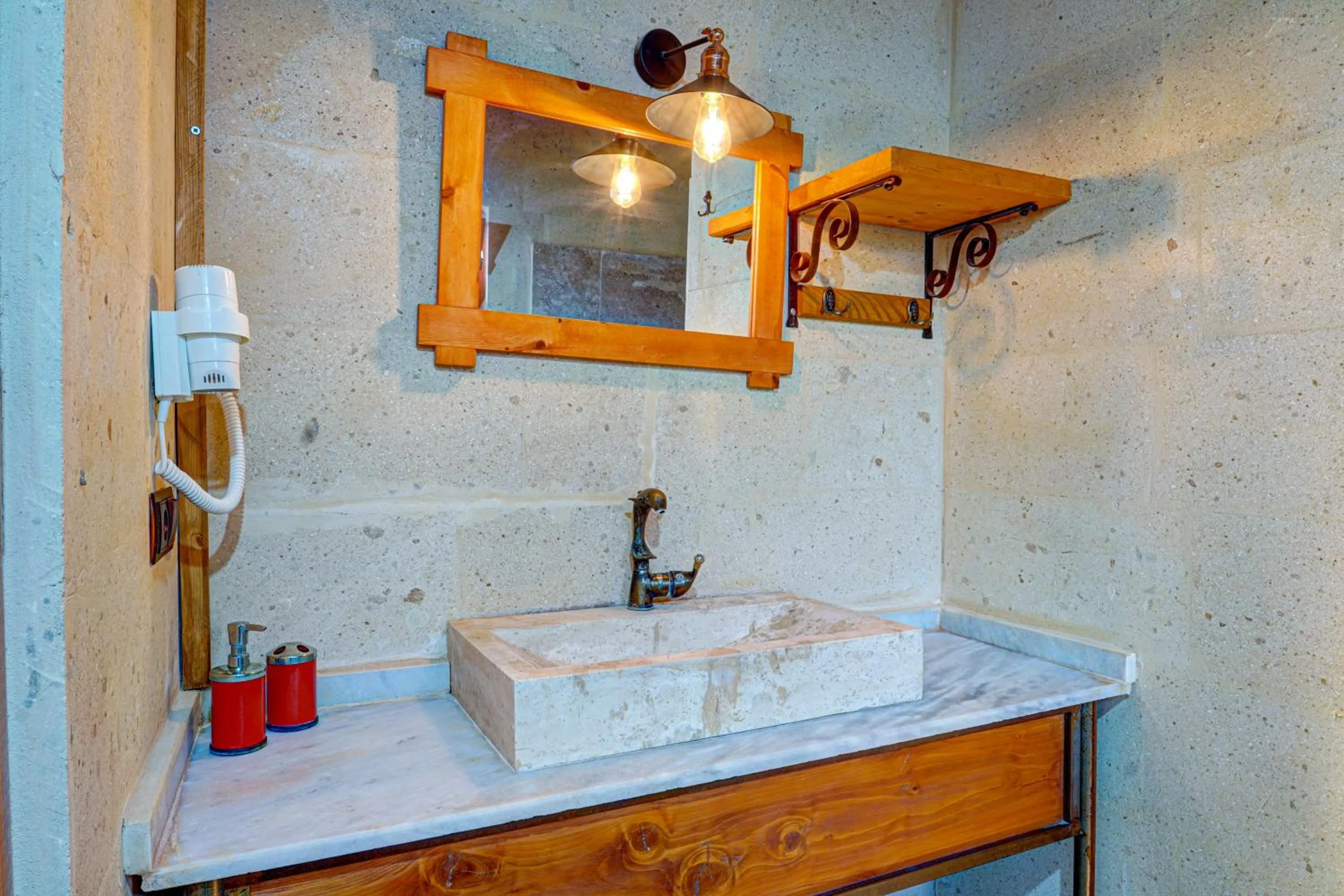 Bathroom in Atax Cave House