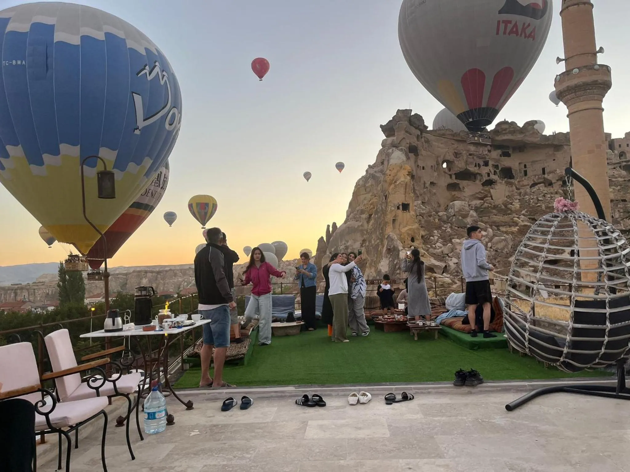 Balcony/Terrace in Atax Cave House