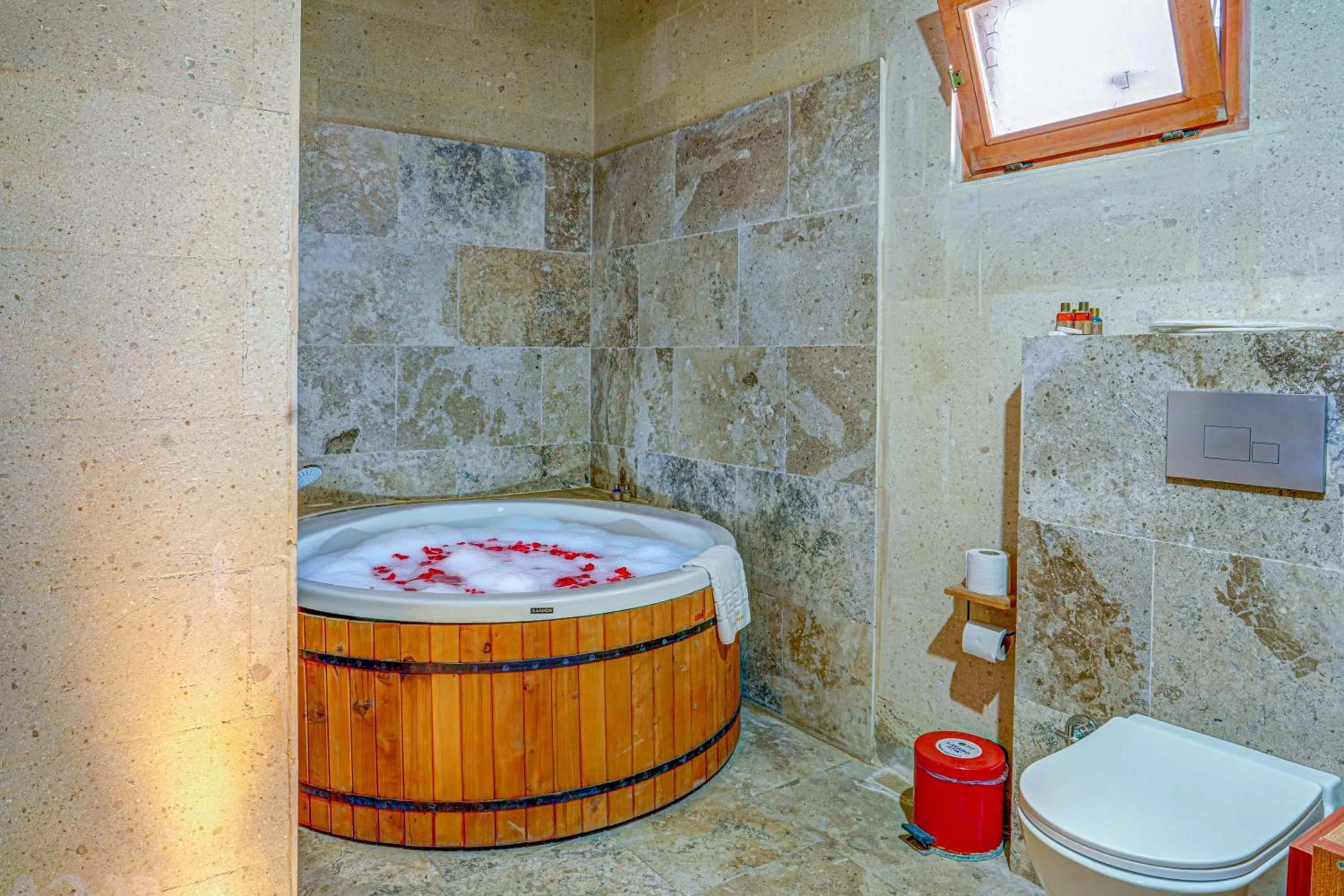 Bathroom in Atax Cave House