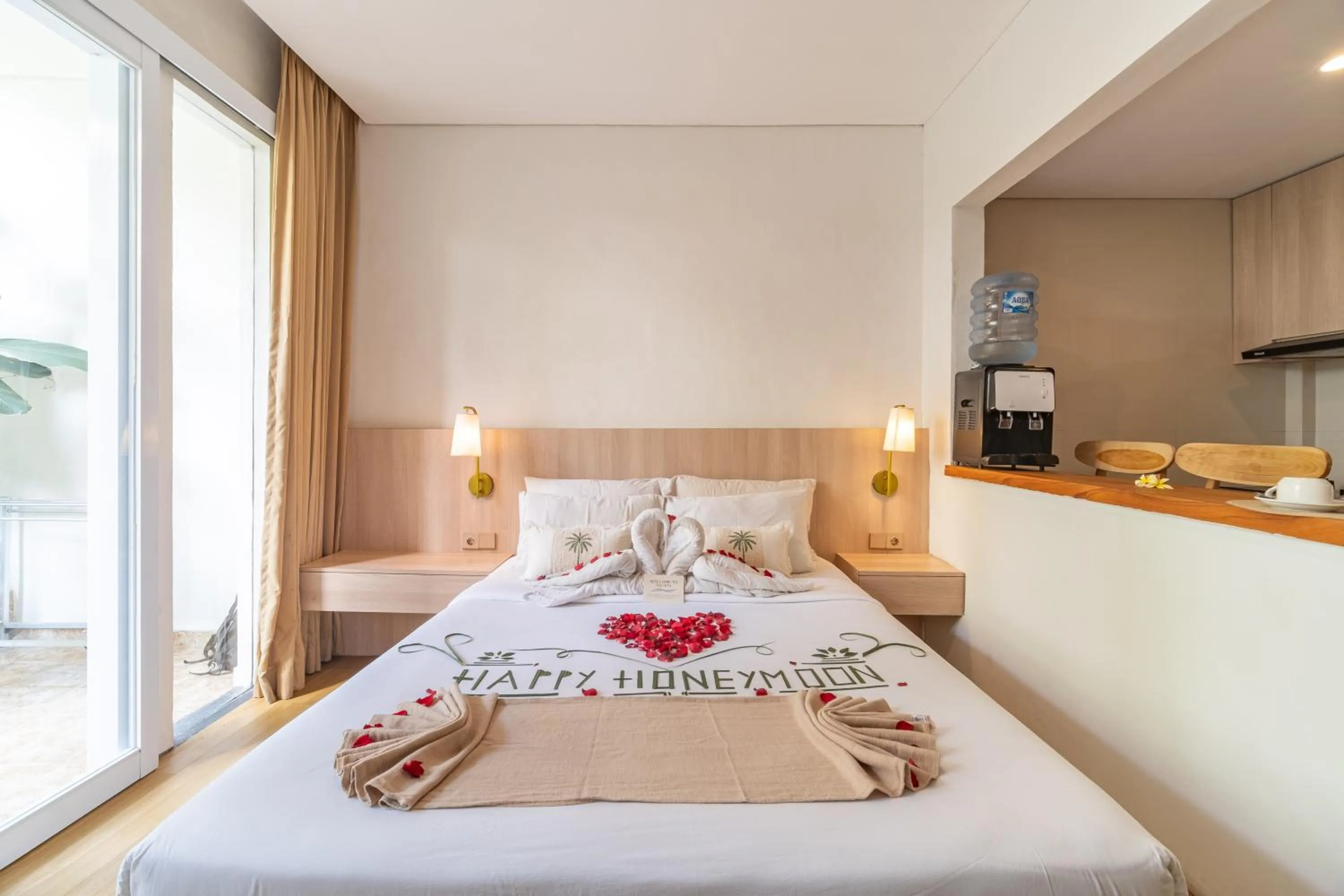 Bed in The Hita Apartement