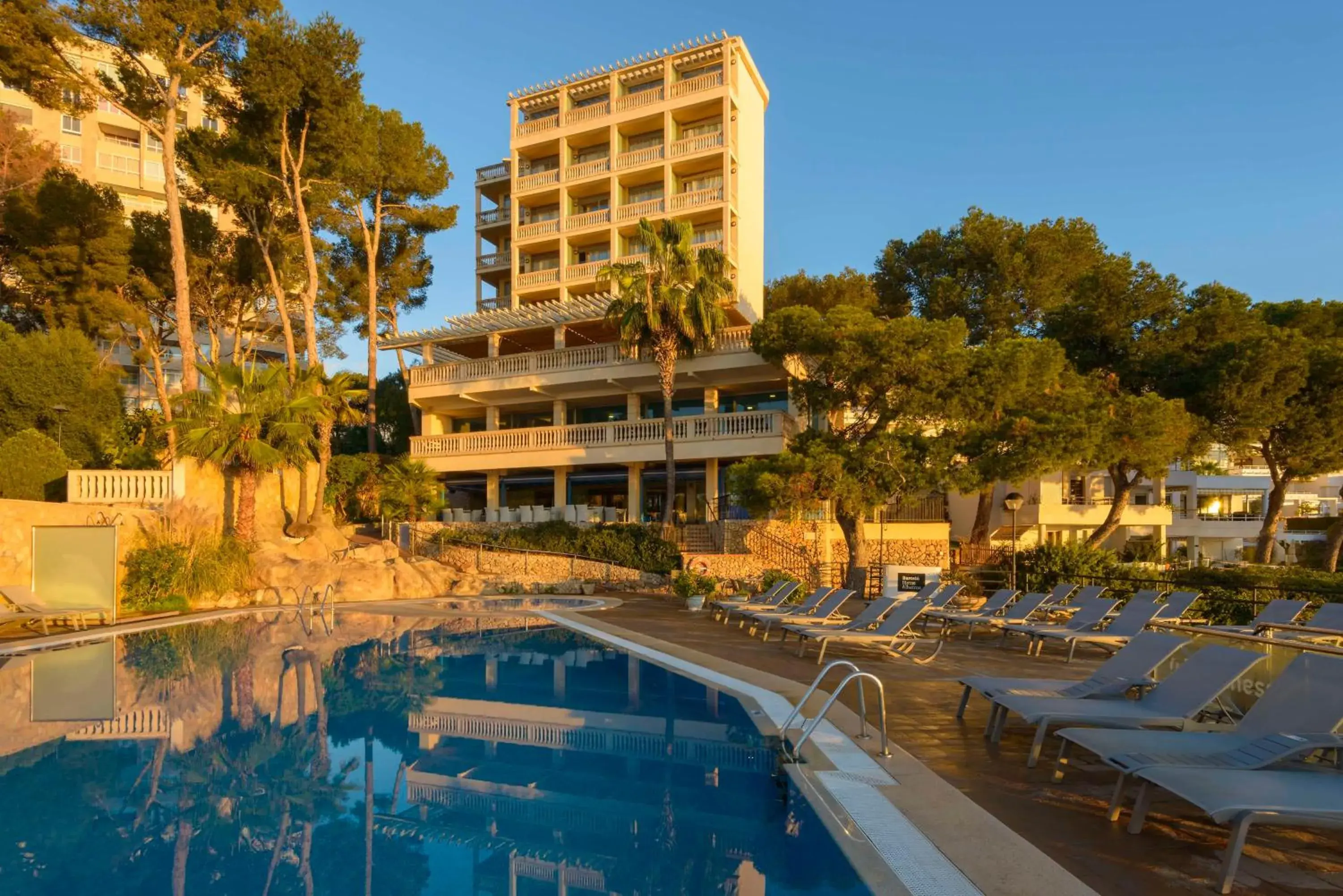 Pool view in Barceló Illetas Albatros - Adults Only Pool view in Barceló Illetas Albatros - Adults Only
