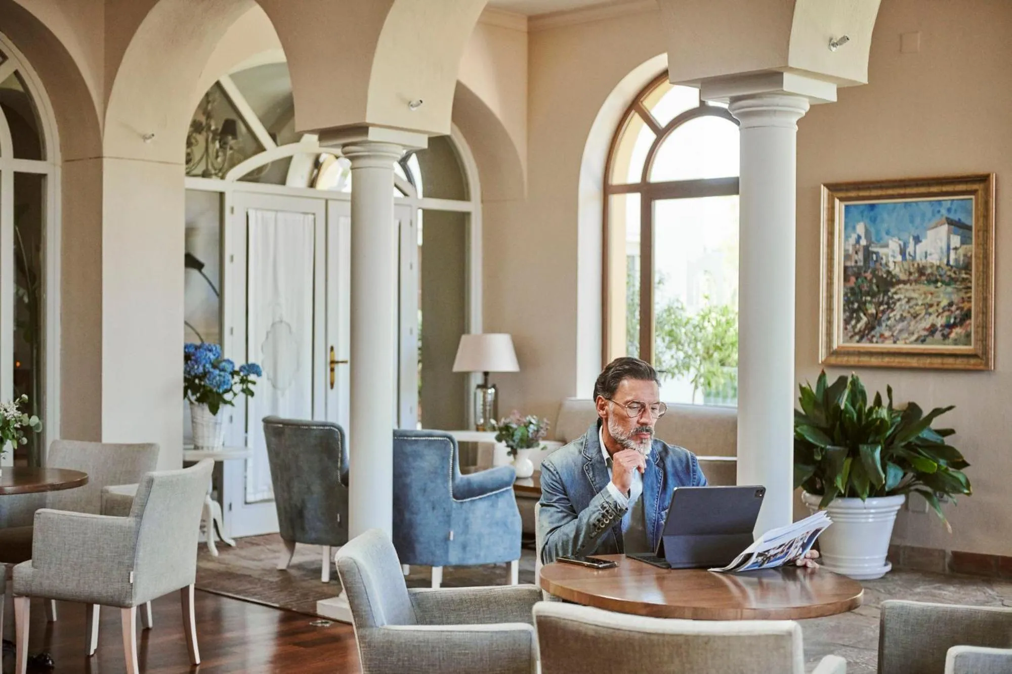 Living room in B bou Hotel La Viñuela & Spa