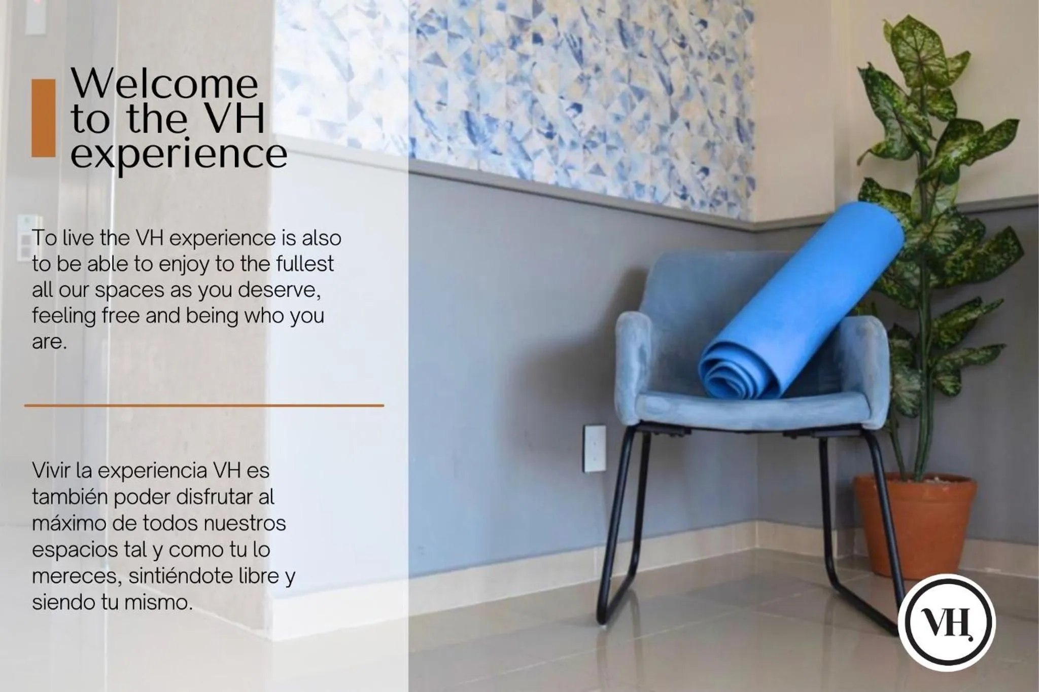 Text overlay in Anahuac Apartments by VH