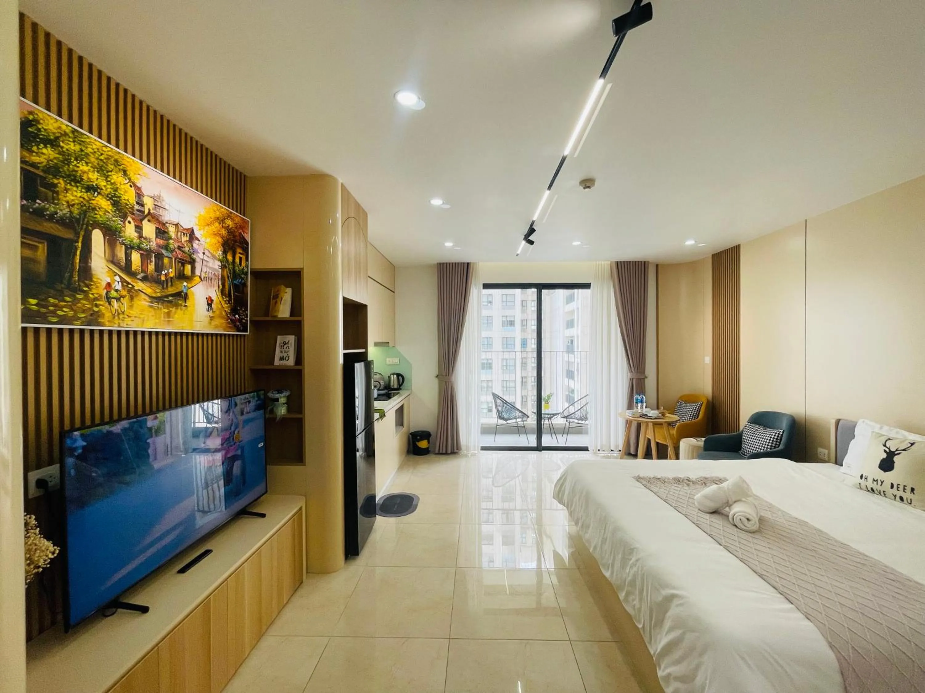 Photo of the whole room, Bed in Vinhomes Dcapitale - Studio