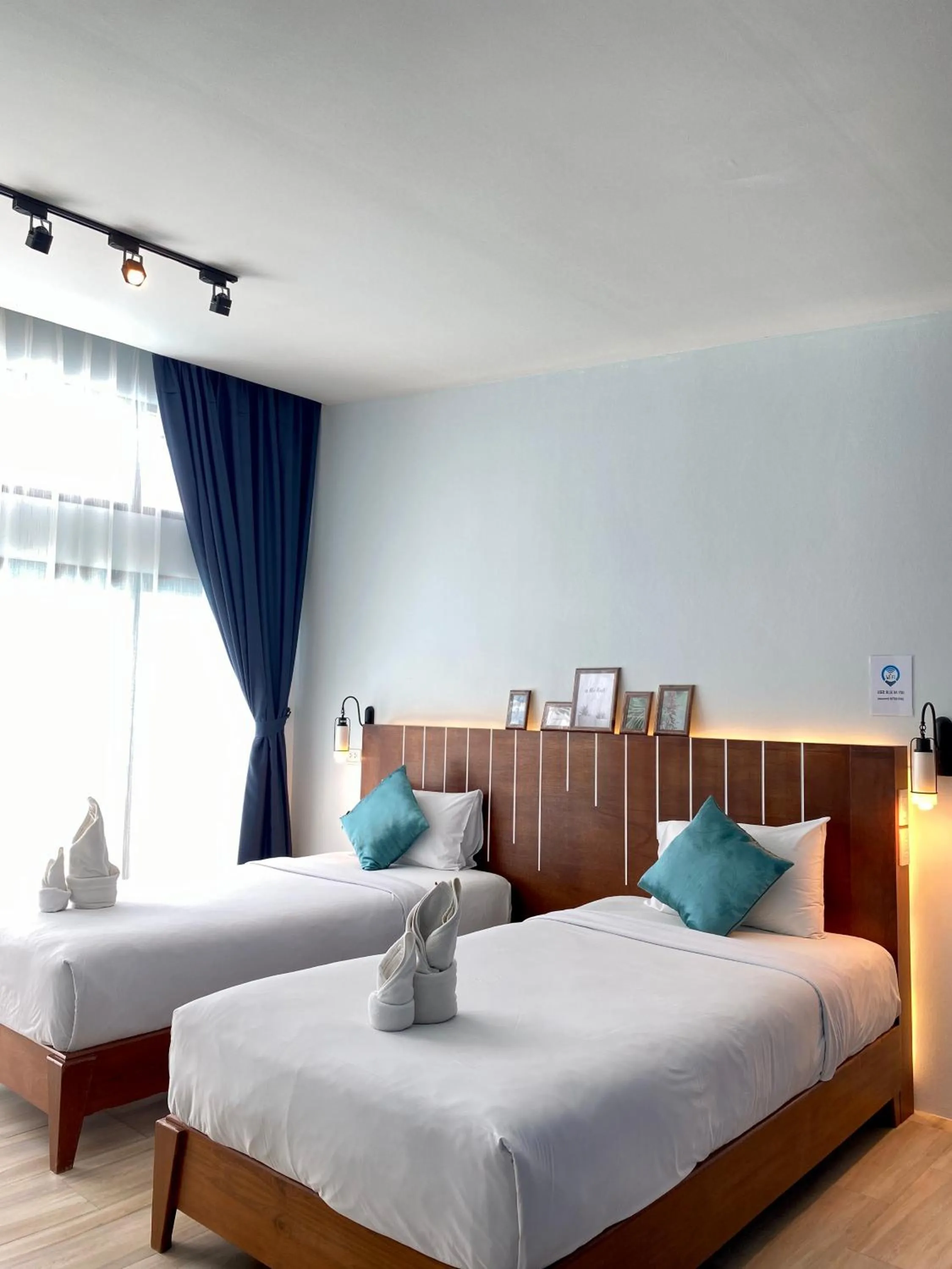 Bedroom, Bed in Blue Ba You Resort