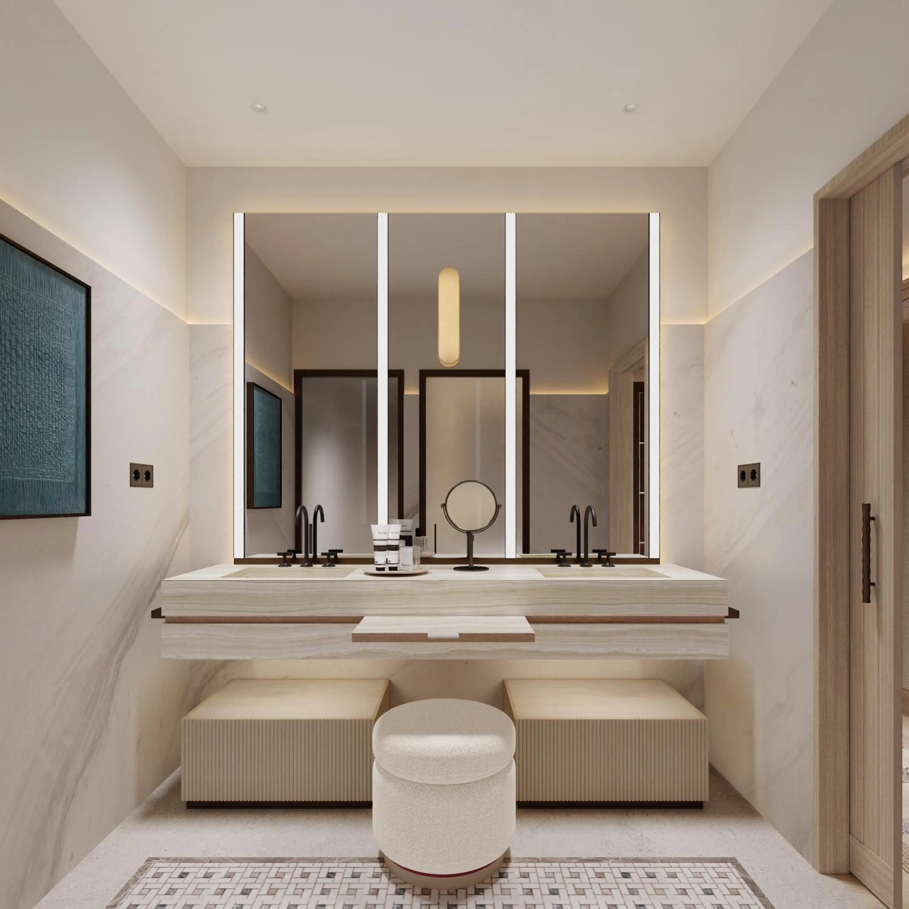 Bathroom in Hotel Miramar Barcelona GL