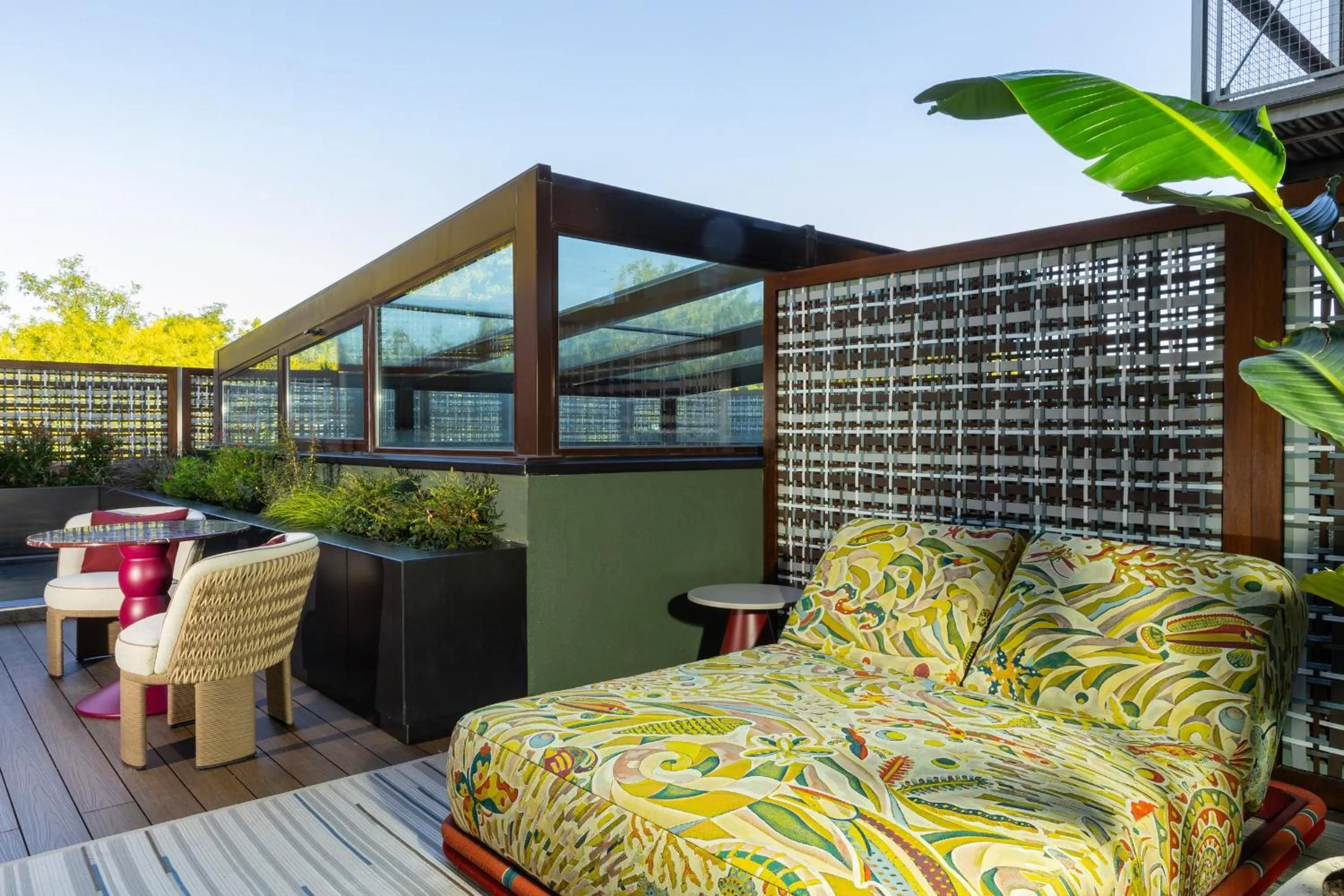 Patio in Hotel Miramar Barcelona GL