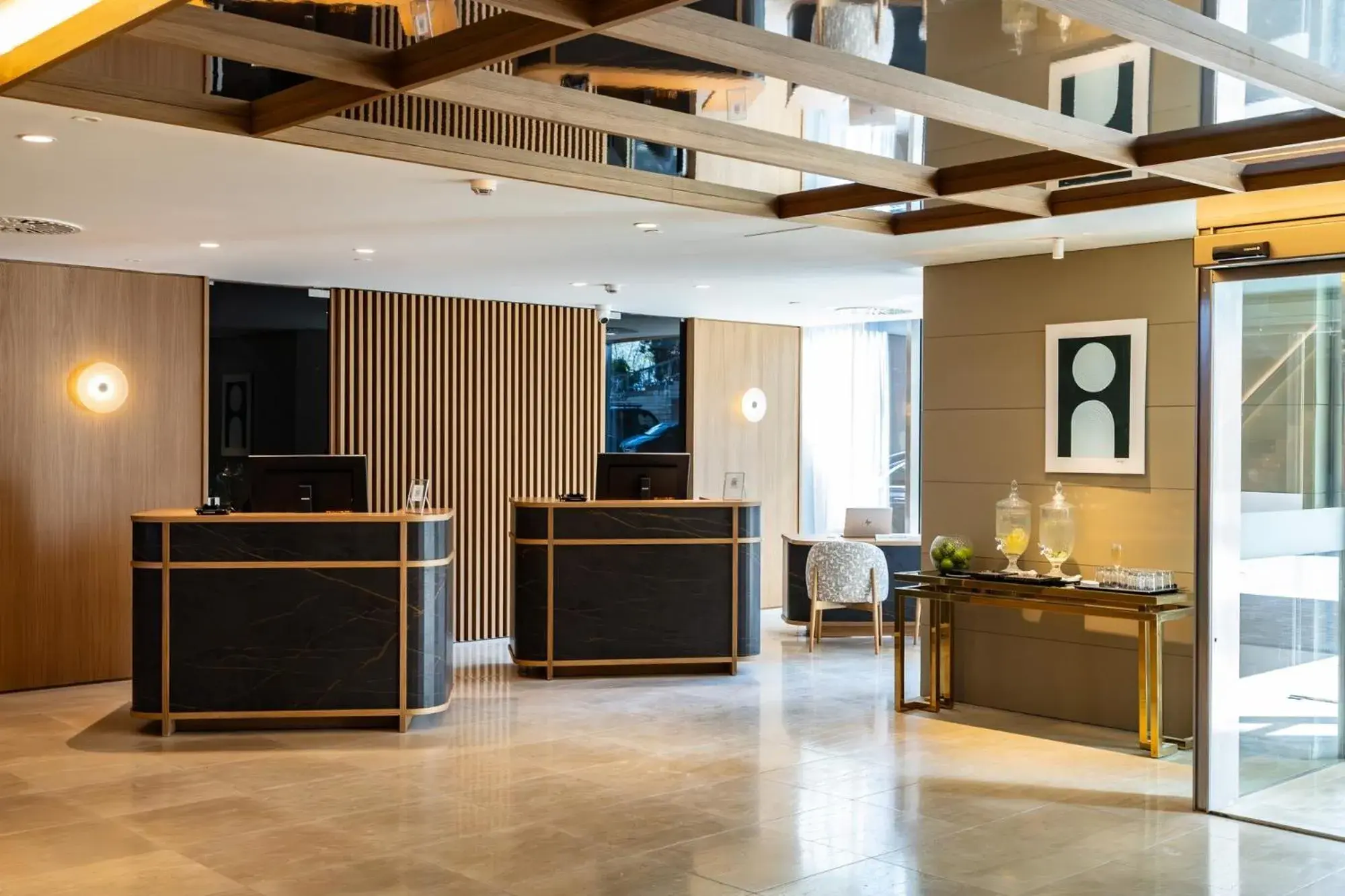 Lobby or reception in Hotel Miramar Barcelona GL Lobby or reception in Hotel Miramar Barcelona GL