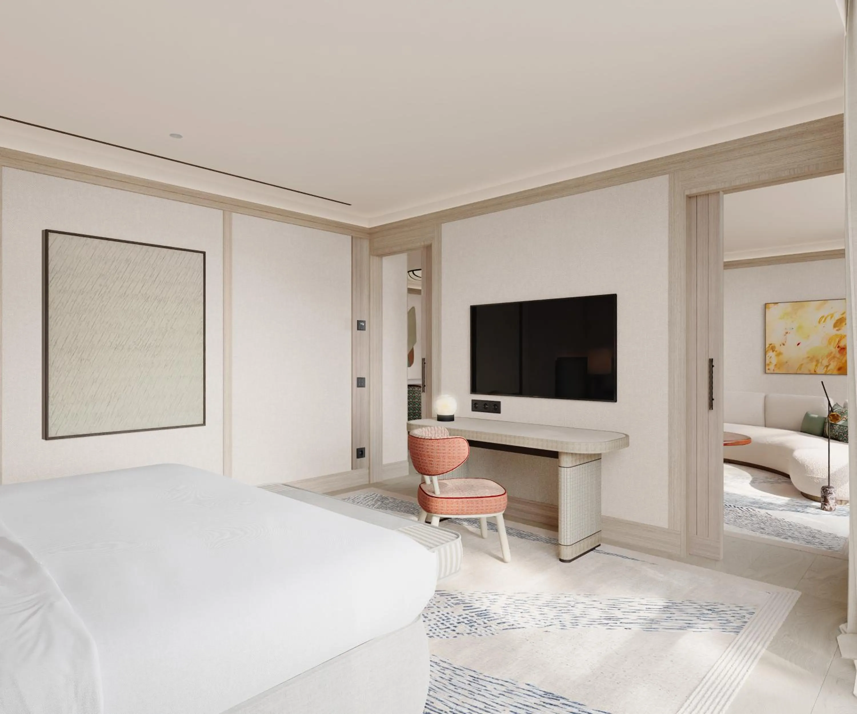 Bed in Hotel Miramar Barcelona GL