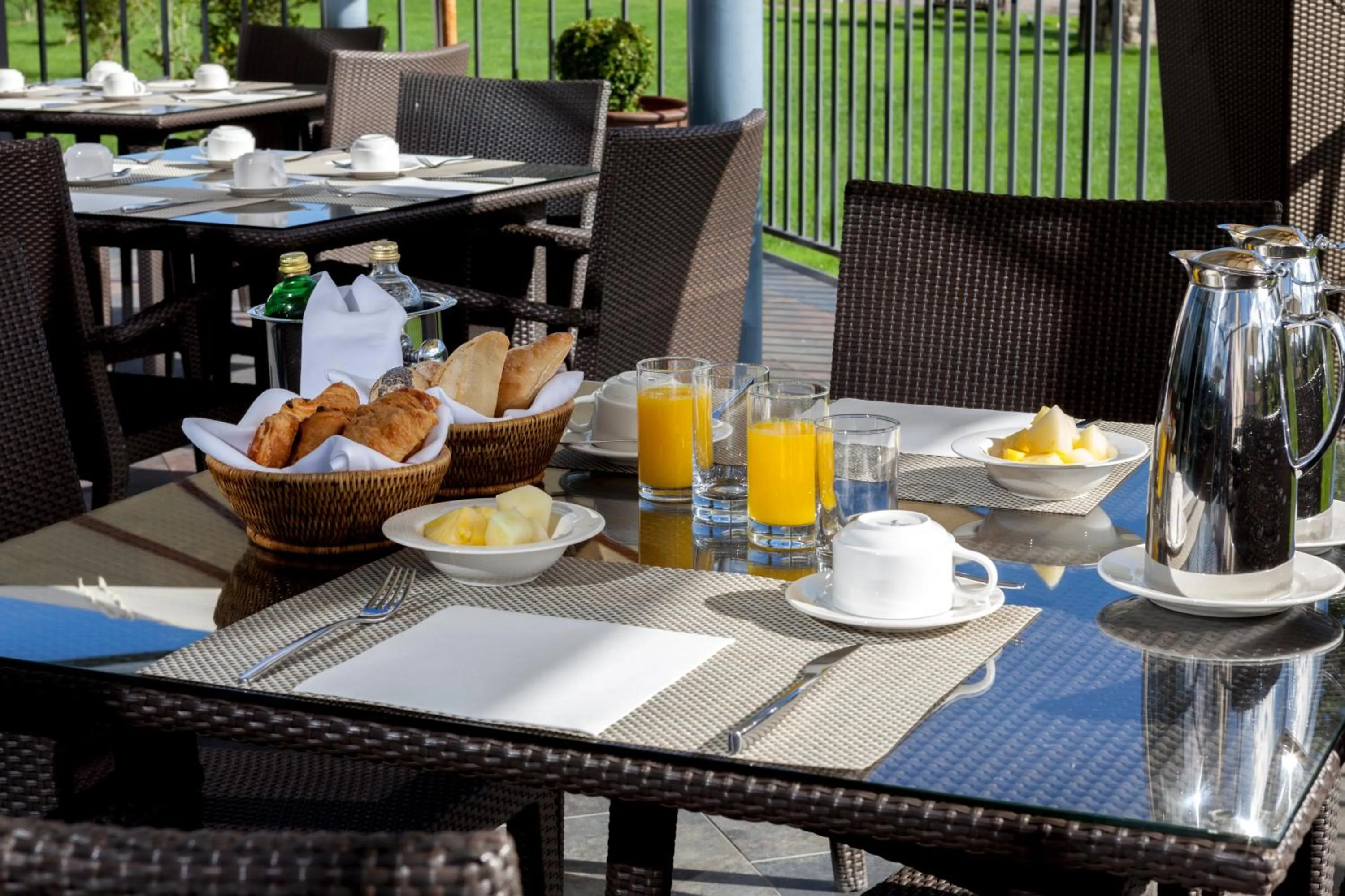 Balcony/Terrace in Eurostars Vila de Allariz Hotel Balneario