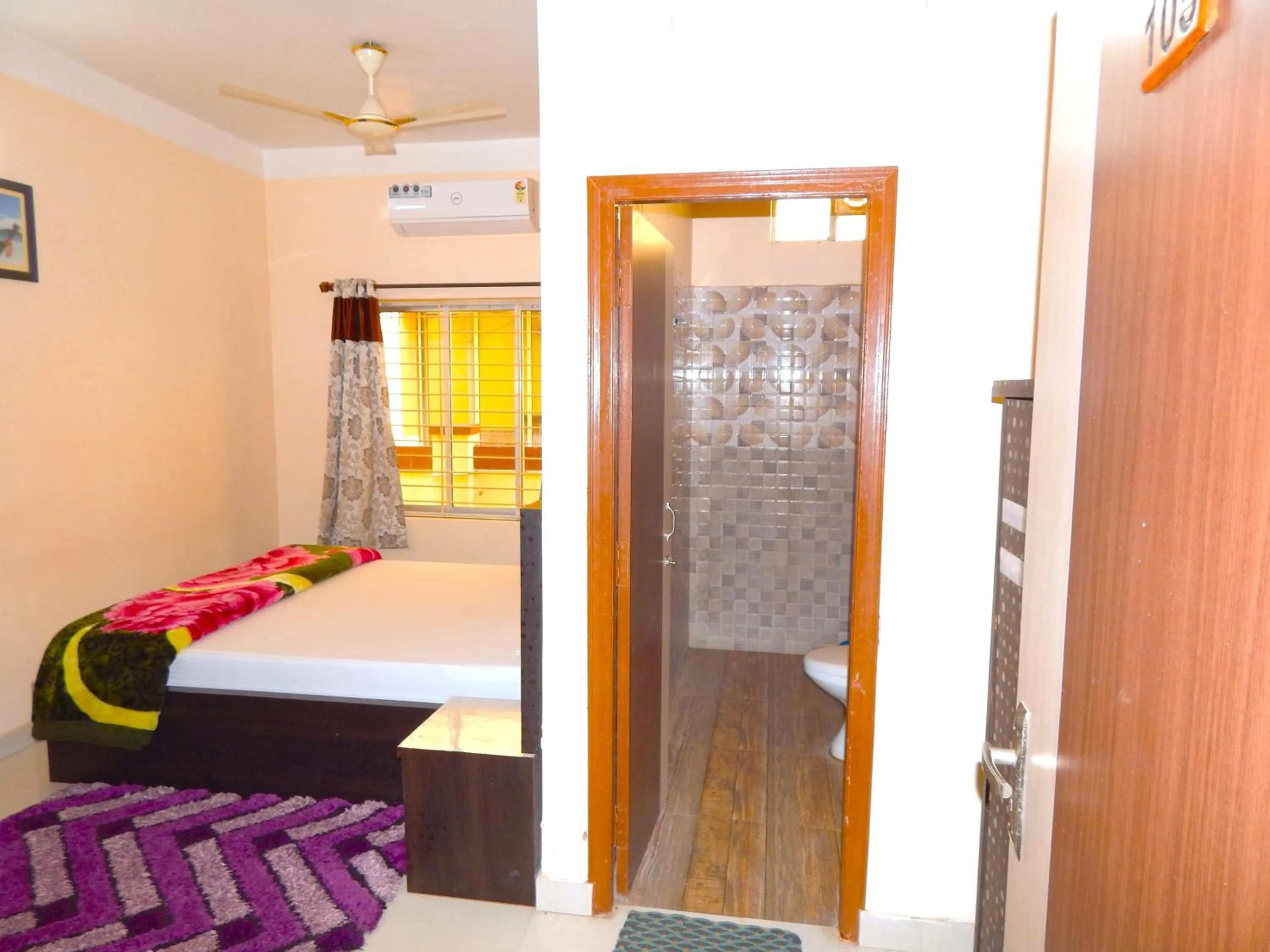 Bed in Hotel PALKI Near Mandarmani Sea Beach