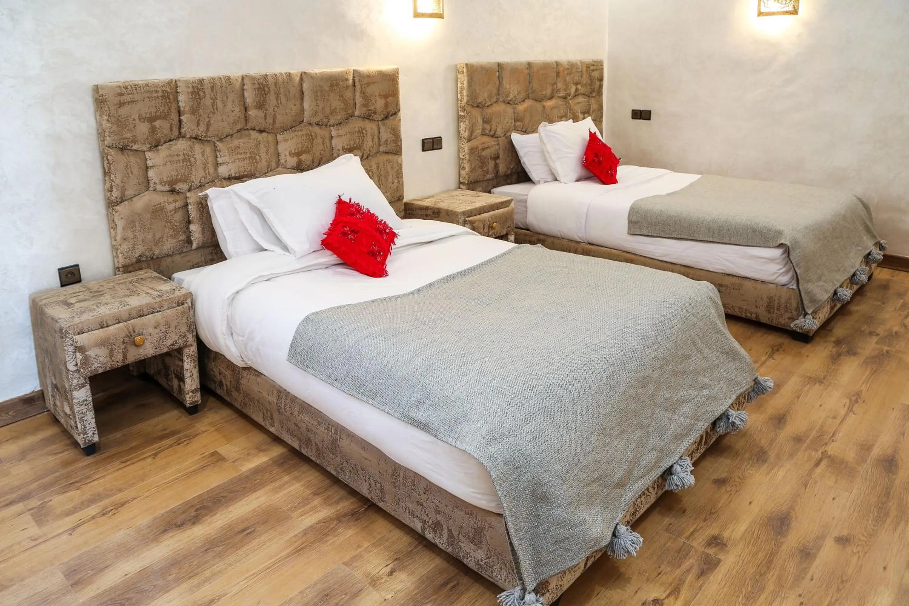 Bed in Yakout Merzouga Luxury Camp