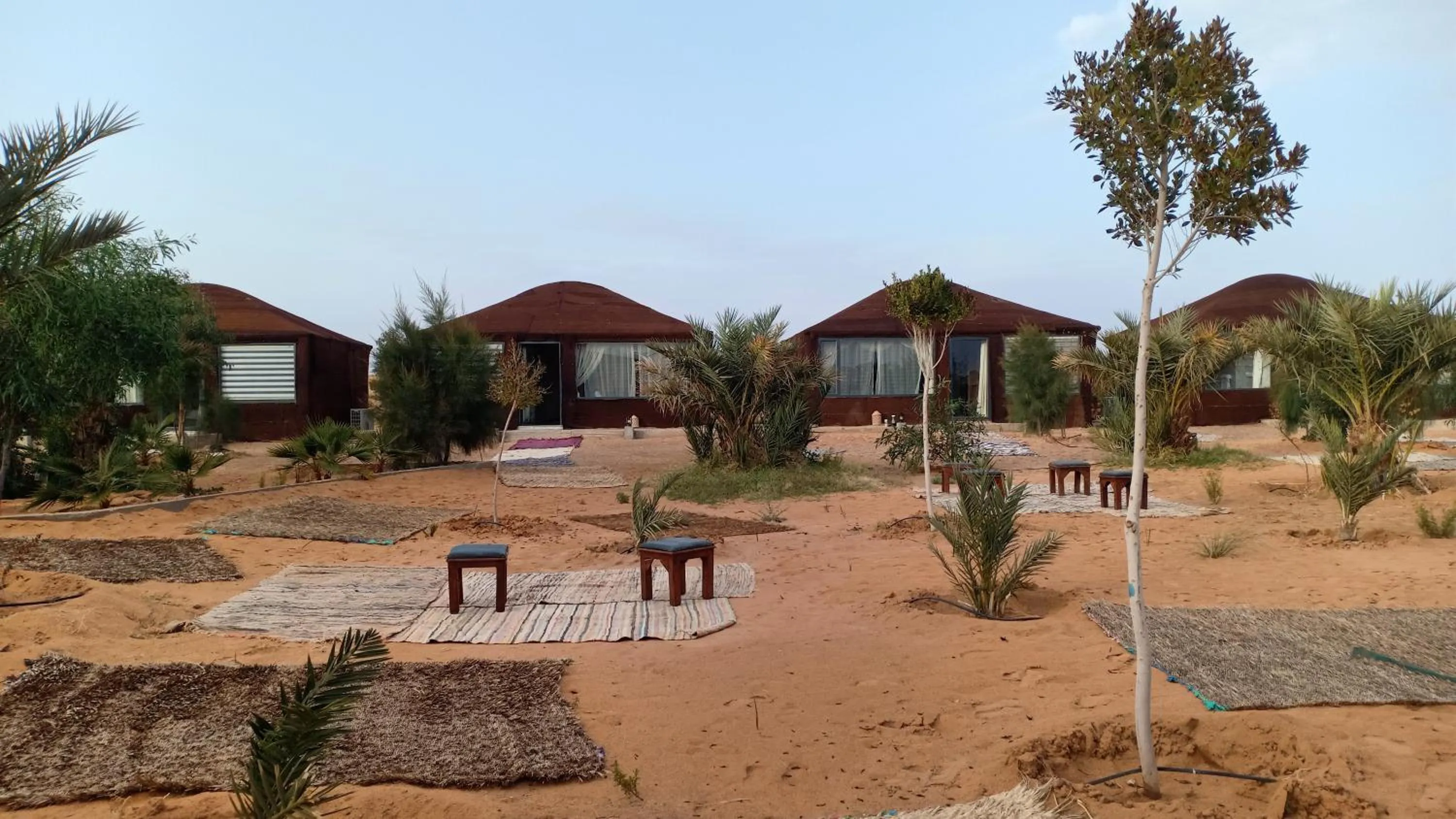 Garden view in Yakout Merzouga Luxury Camp