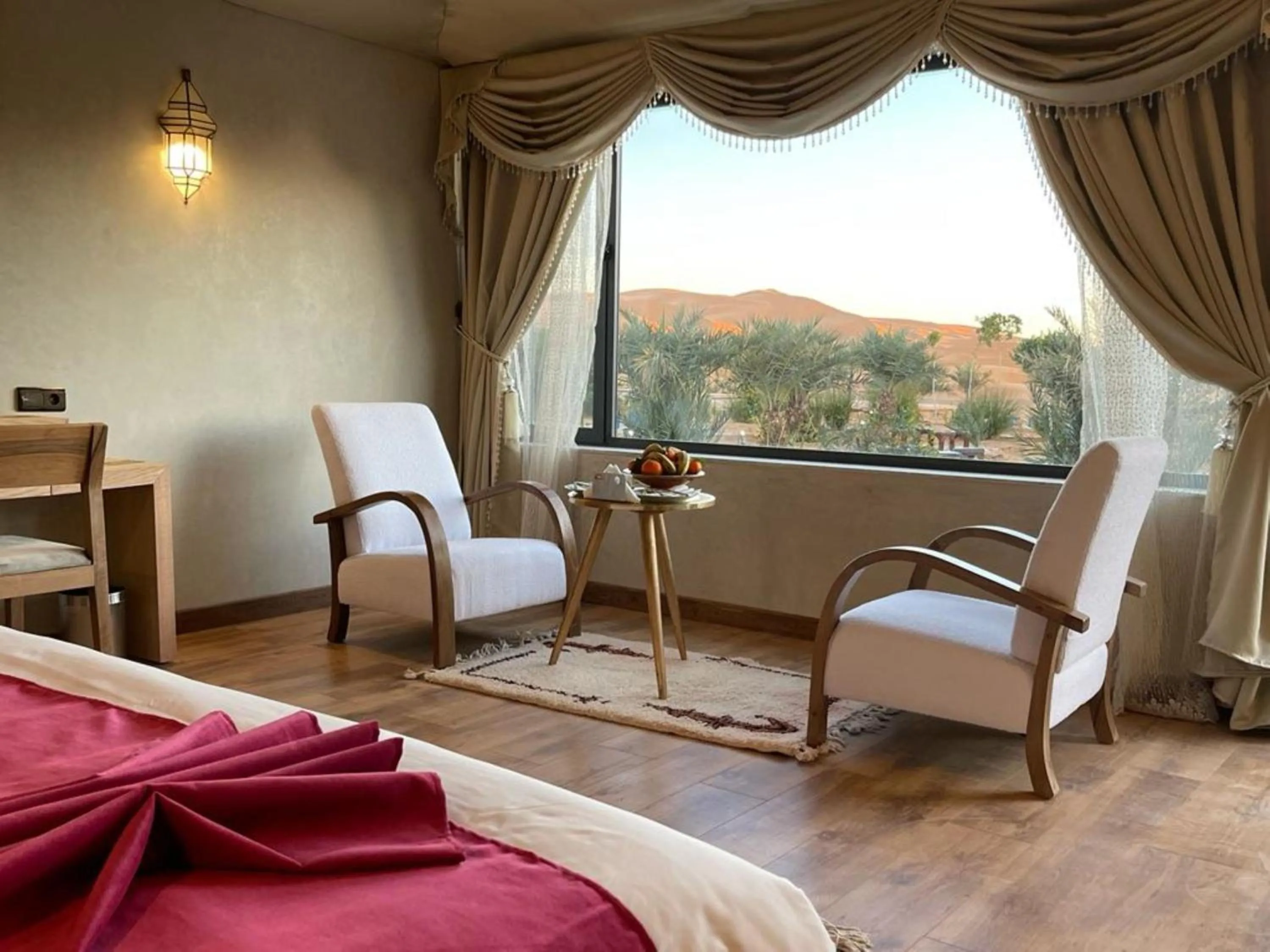 View (from property/room), Bed in Yakout Merzouga Luxury Camp