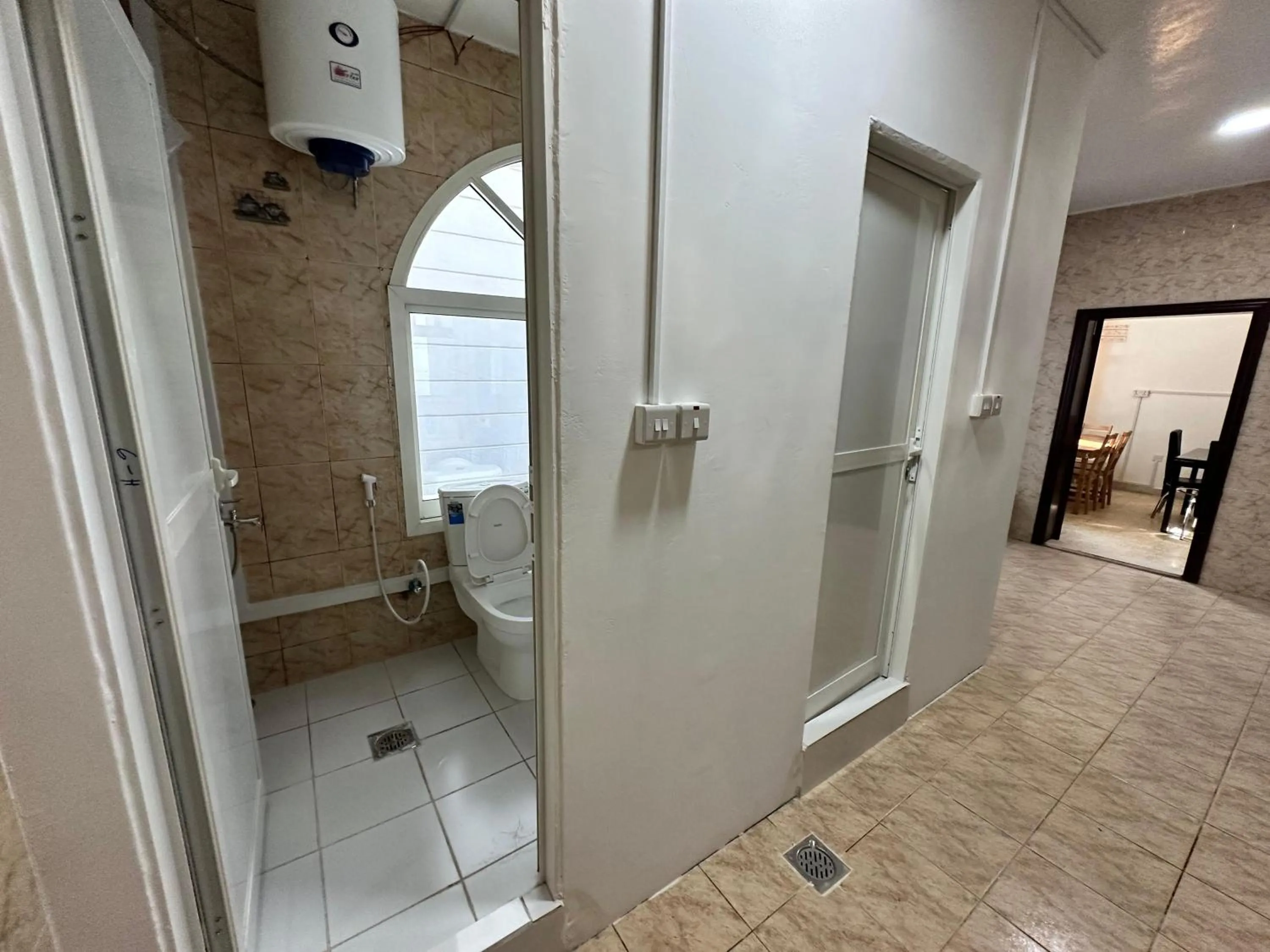 Shower in International Abu Dhabi Hostel