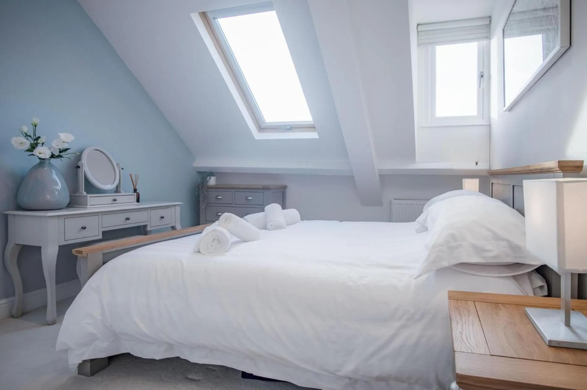 Floor plan, Bed in Skylark - 2 Bedroom Apartment - Tenby