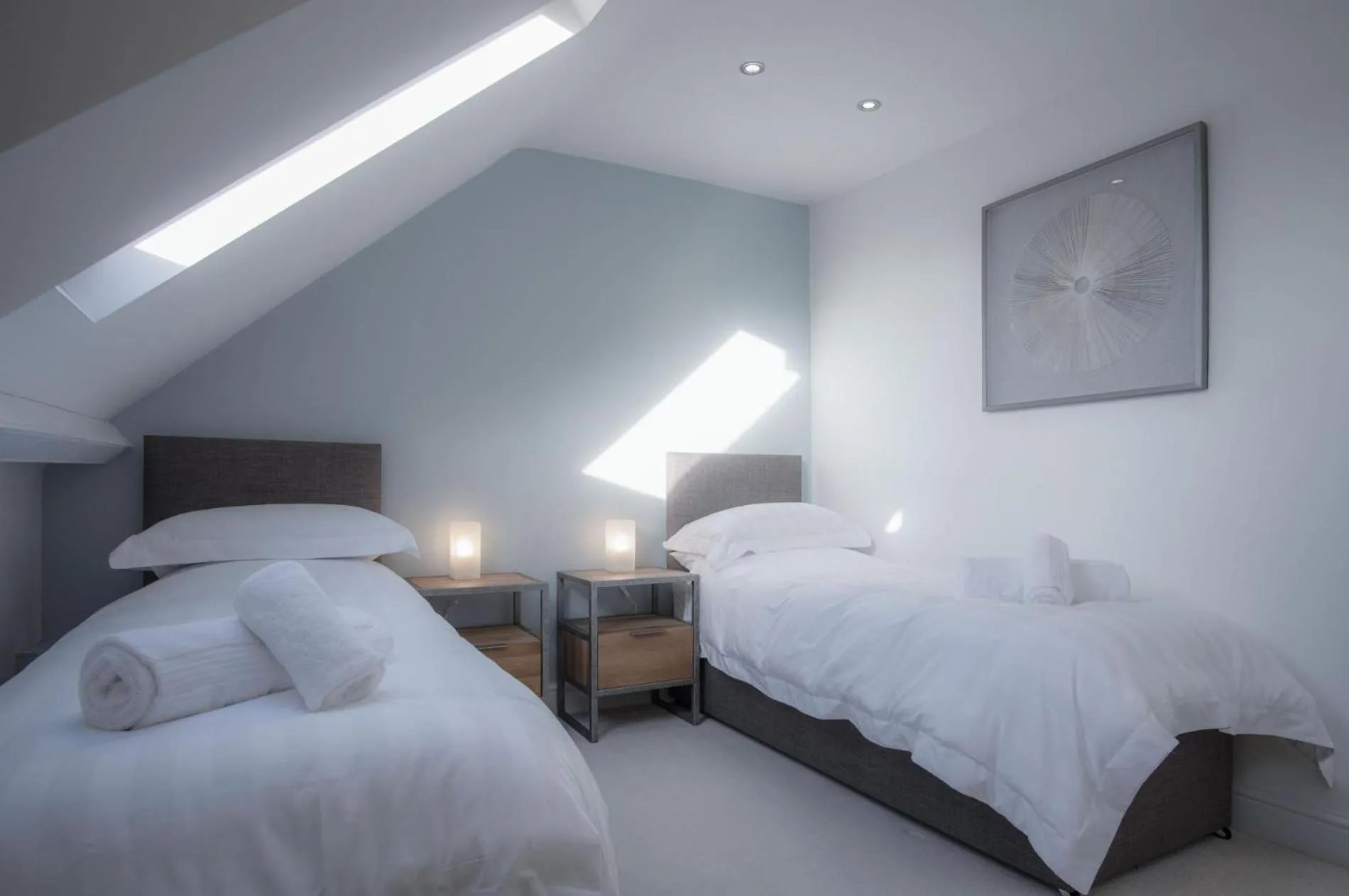 Floor plan, Bed in Skylark - 2 Bedroom Apartment - Tenby