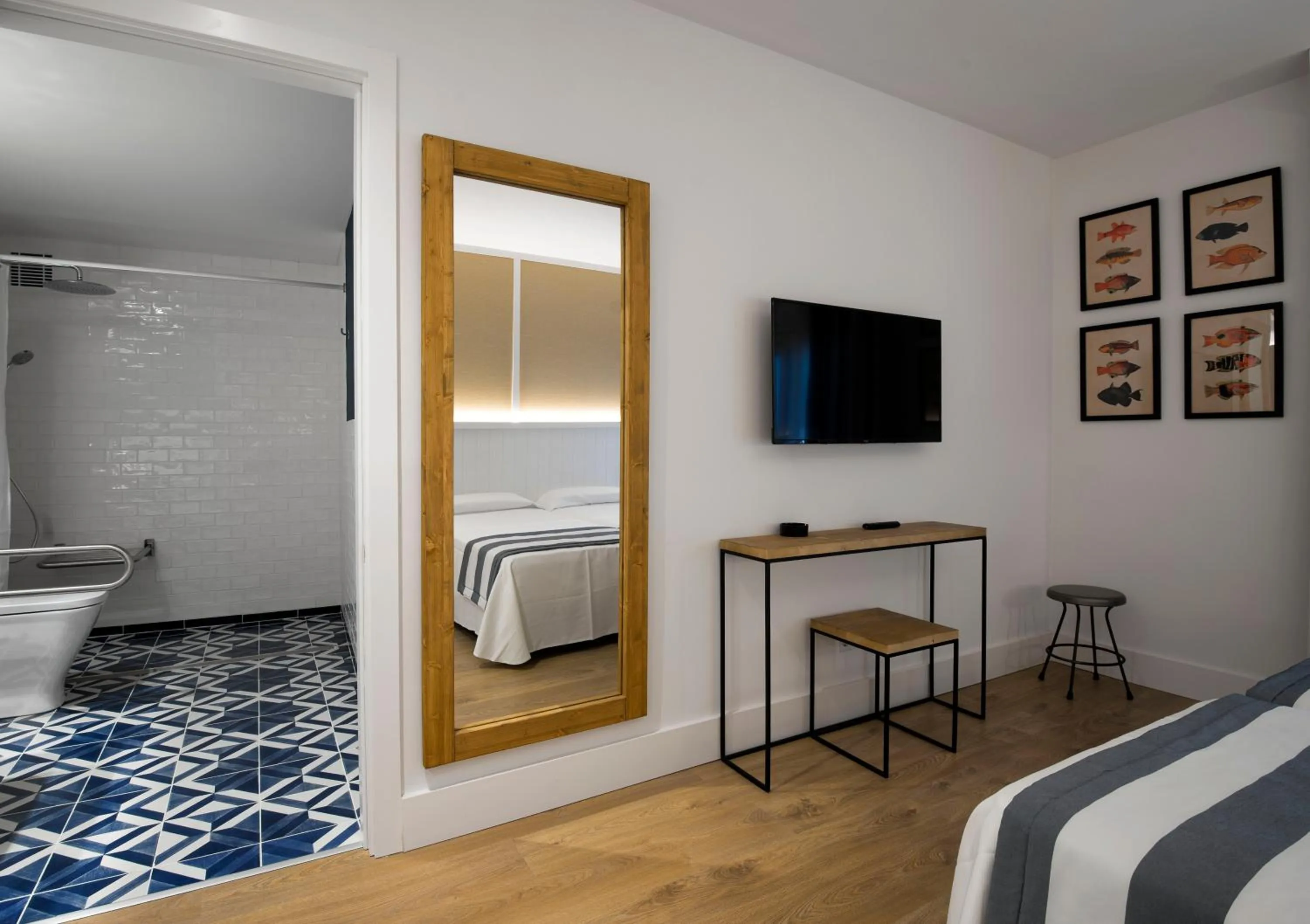 Bed in Hotel Els Pins