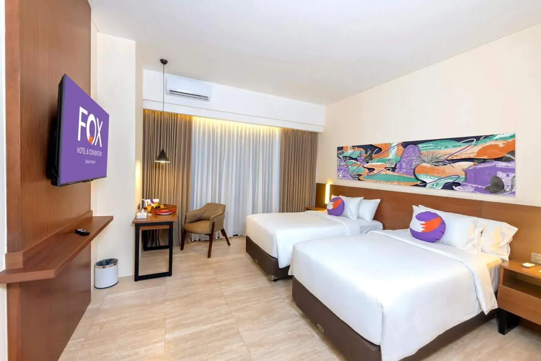 Bedroom, Bed in FOX HARRIS Hotel & Convention Banjarnegara Bedroom, Bed in FOX HARRIS Hotel & Convention Banjarnegara