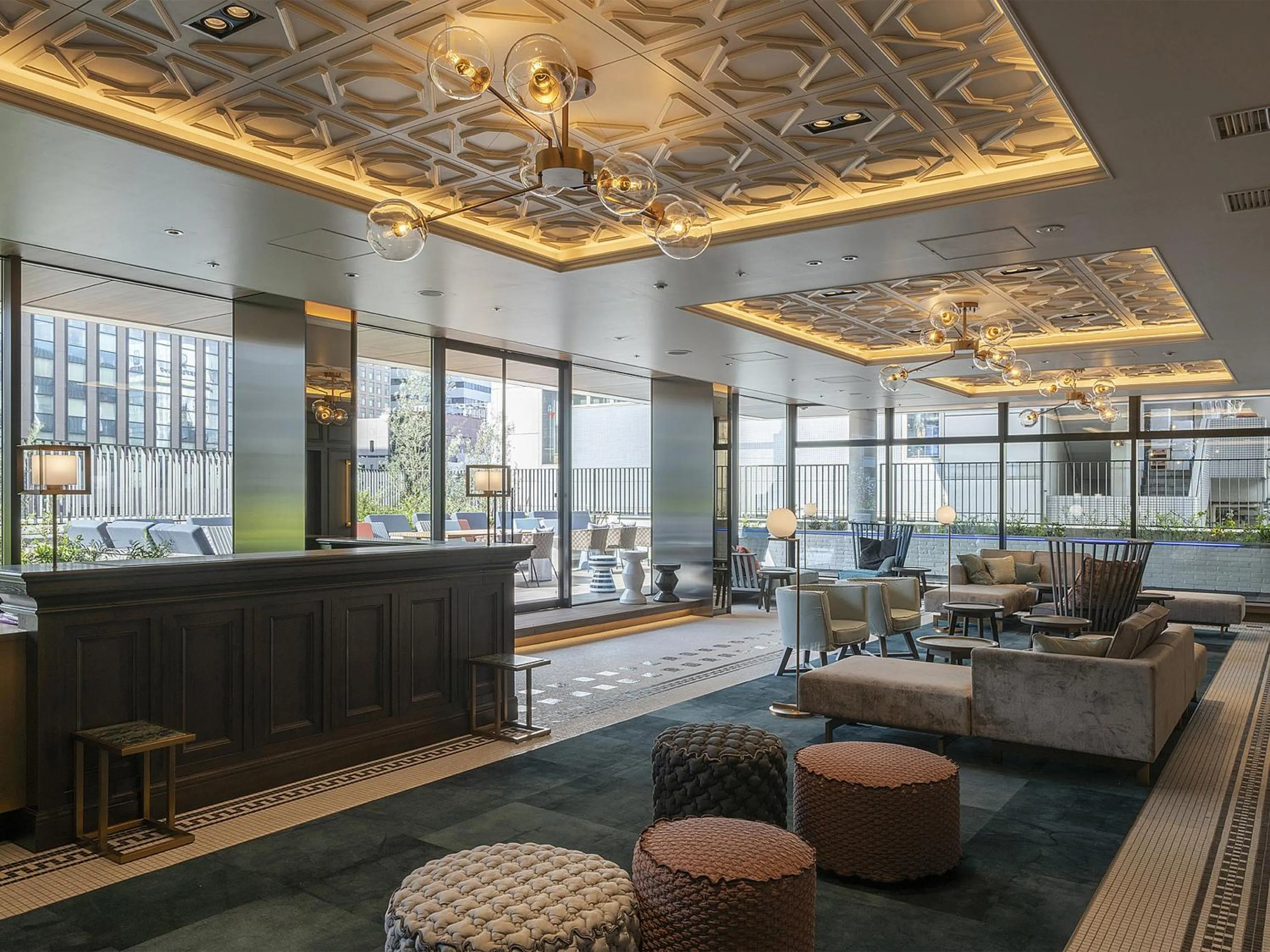 Lobby or reception in GINZA HOTEL by GRANBELL