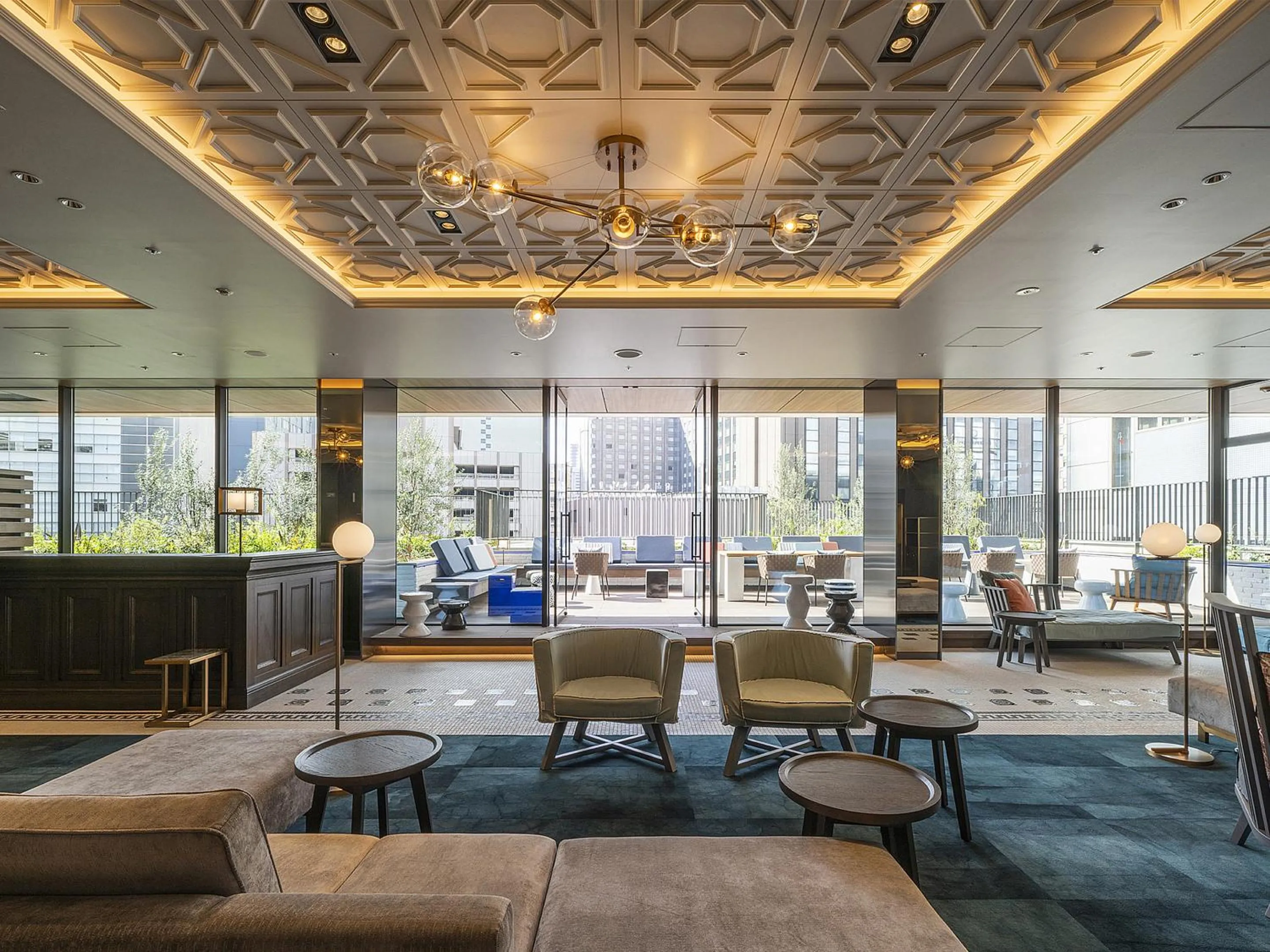 Lobby or reception in GINZA HOTEL by GRANBELL