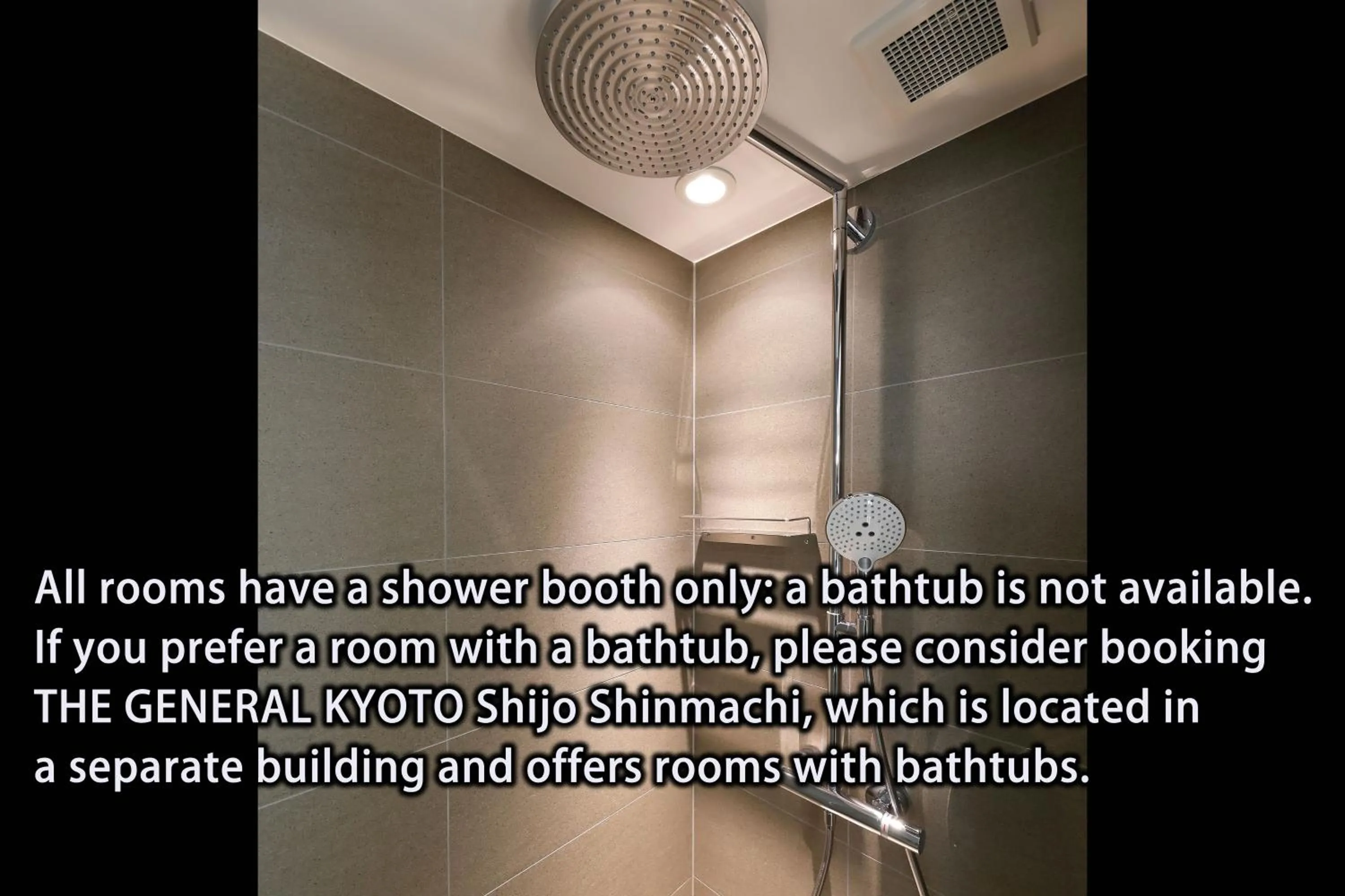 Shower in THE GENERAL KYOTO Bukkouji Shinmachi