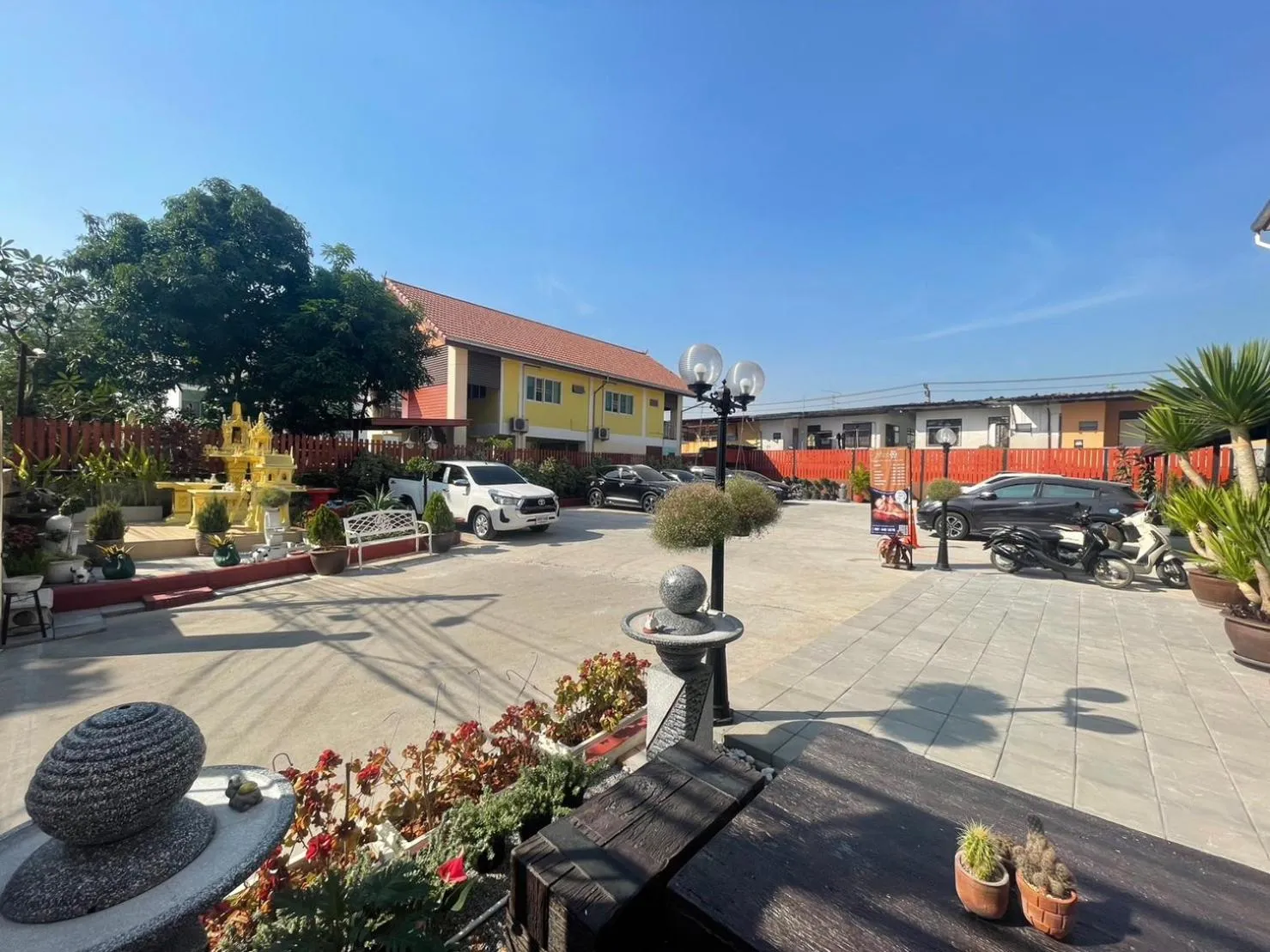 Inner courtyard view in 66 Apartment