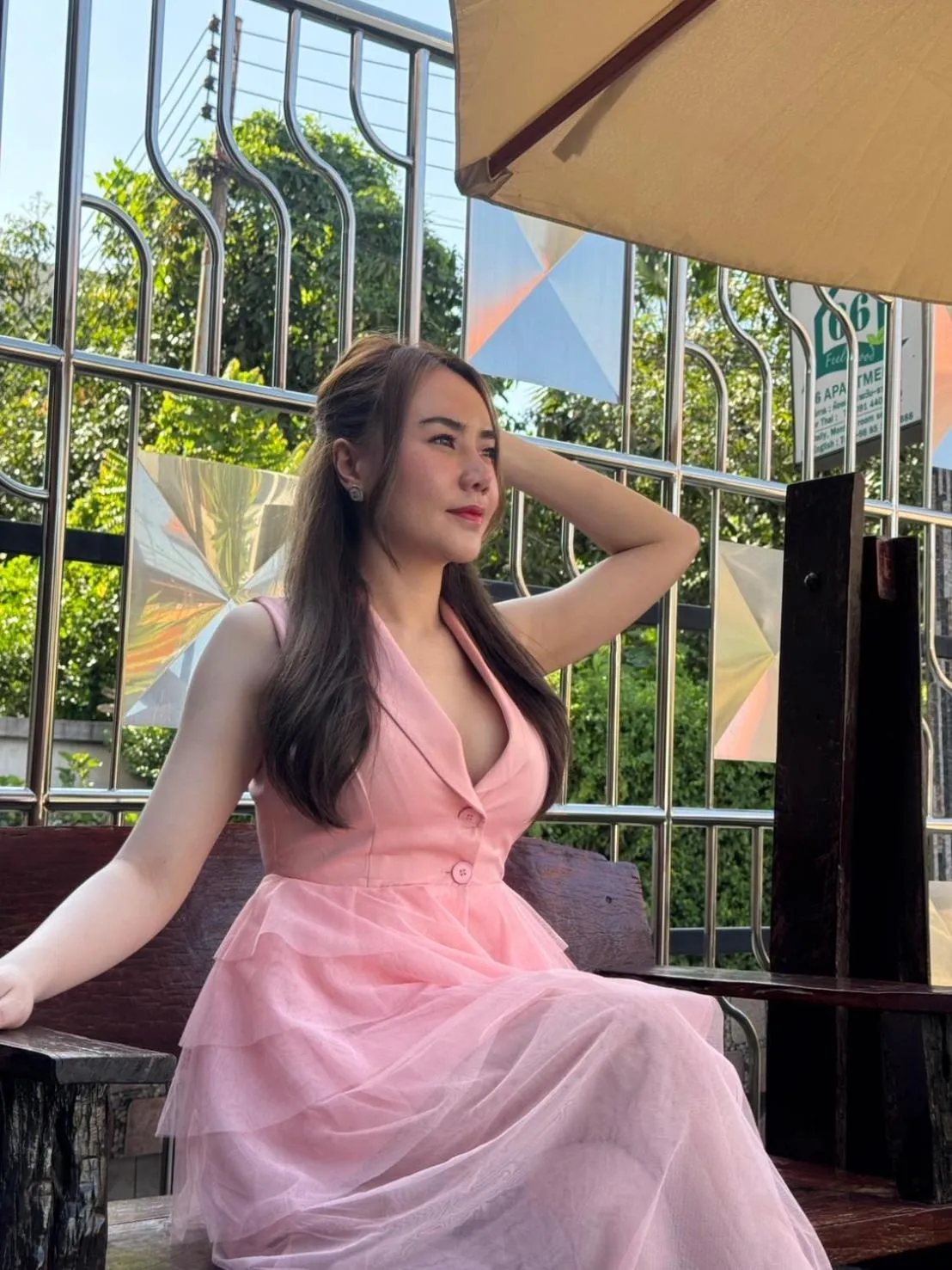 Inner courtyard view in 66 Apartment