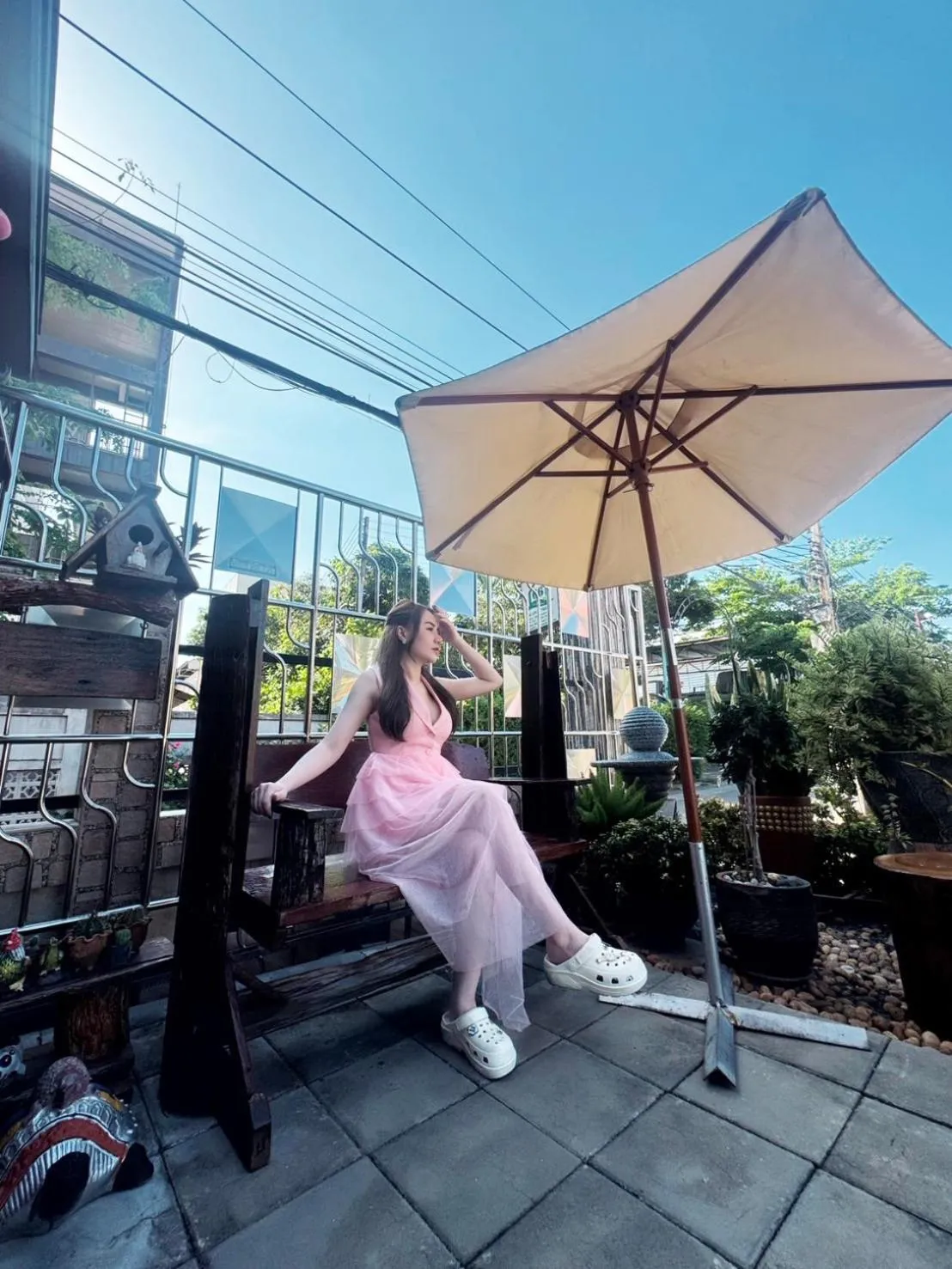 Inner courtyard view in 66 Apartment