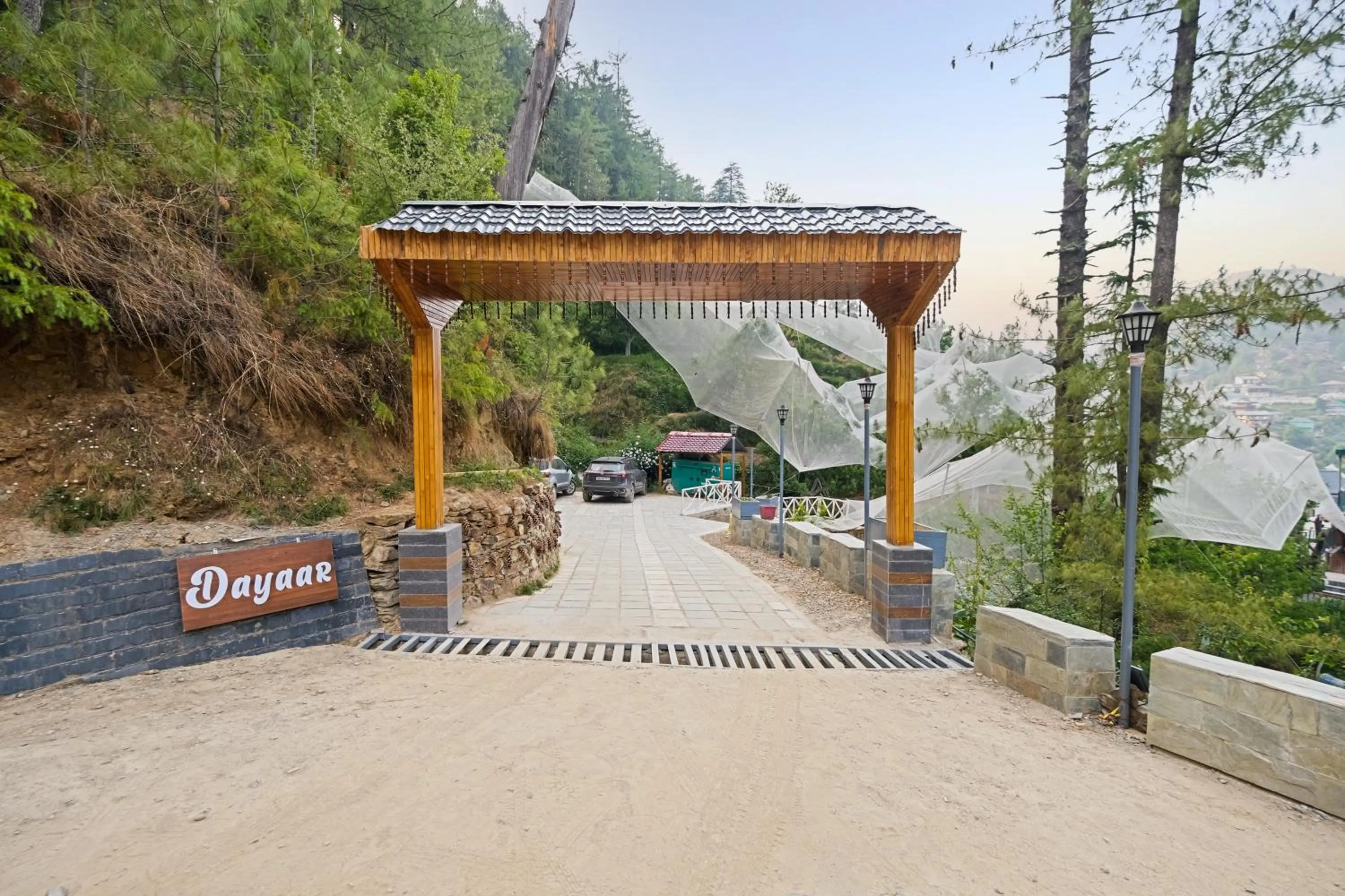 Facade/entrance in Jomotel Dayaar - An Apple Orchard Villa