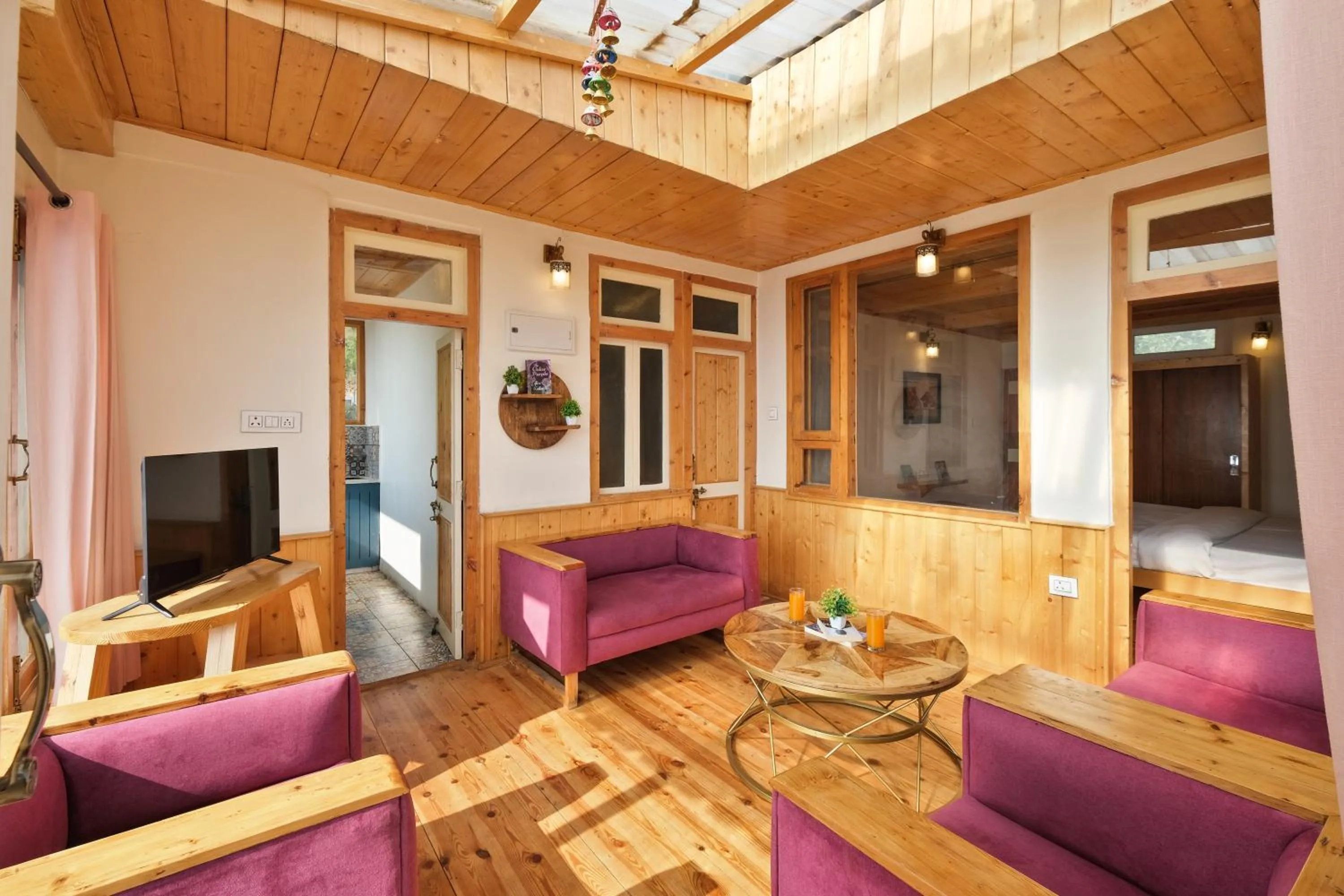 Seating area in Jomotel Dayaar - An Apple Orchard Villa