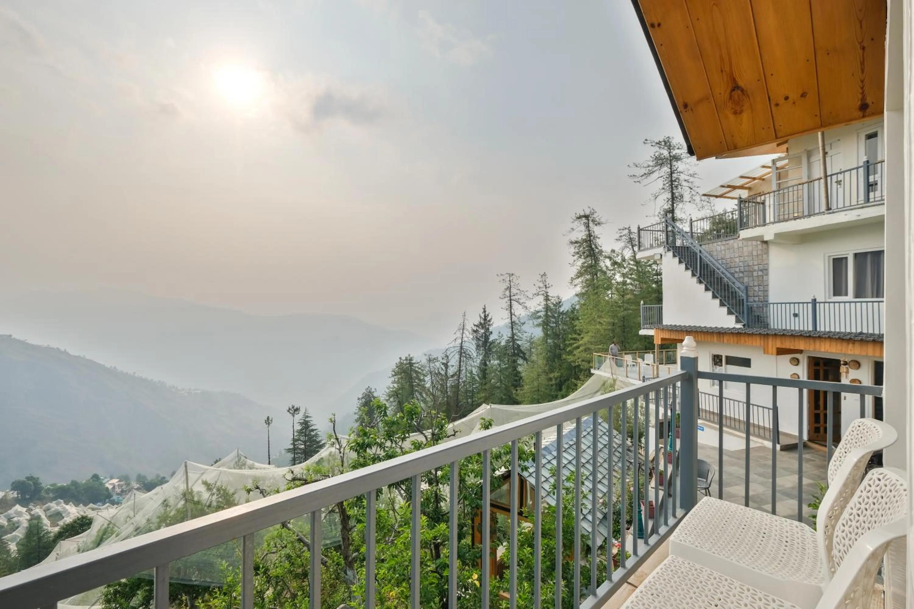 Balcony/Terrace in Jomotel Dayaar - An Apple Orchard Villa