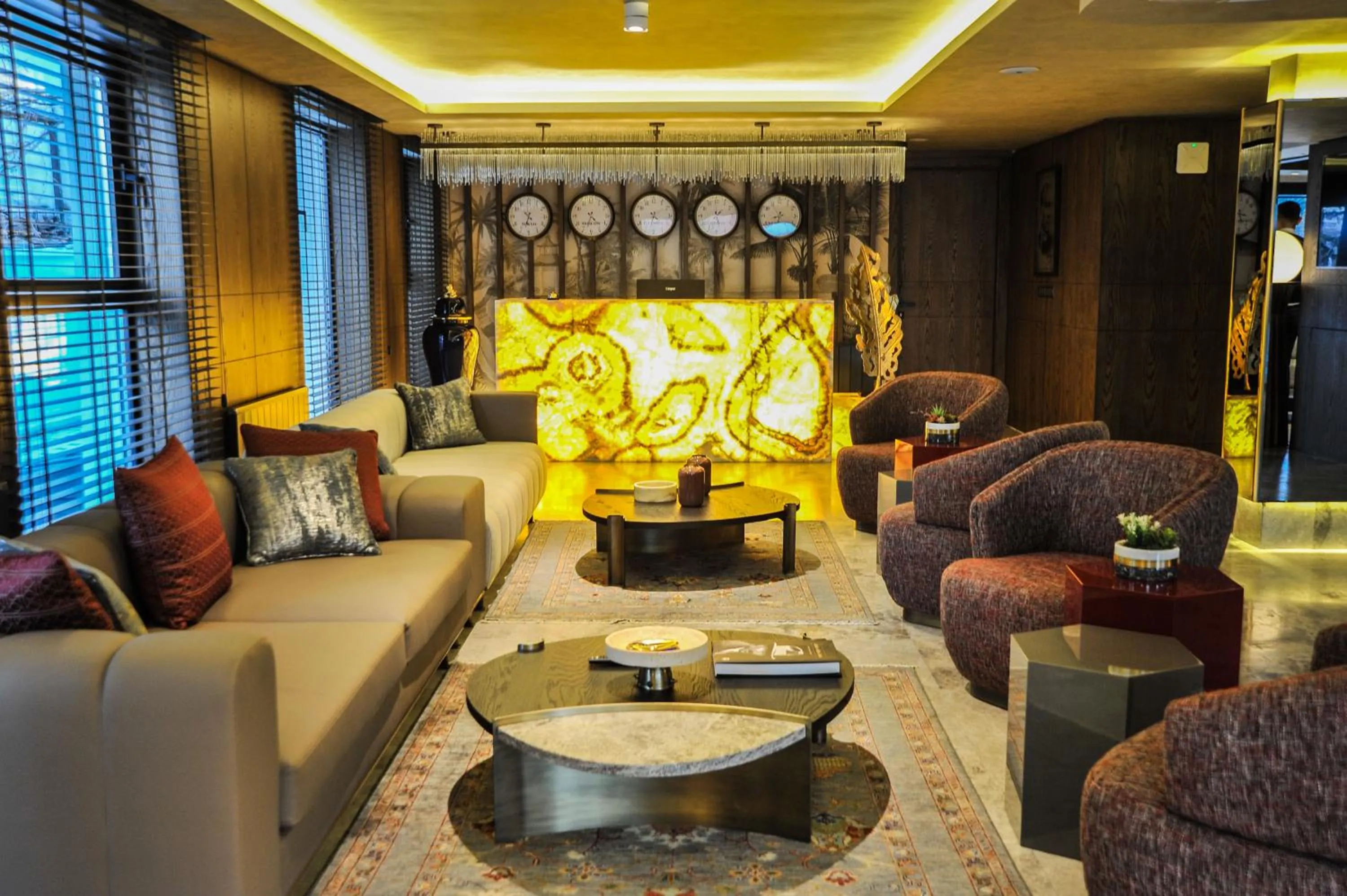 Lobby or reception in The Alpfine Hotel